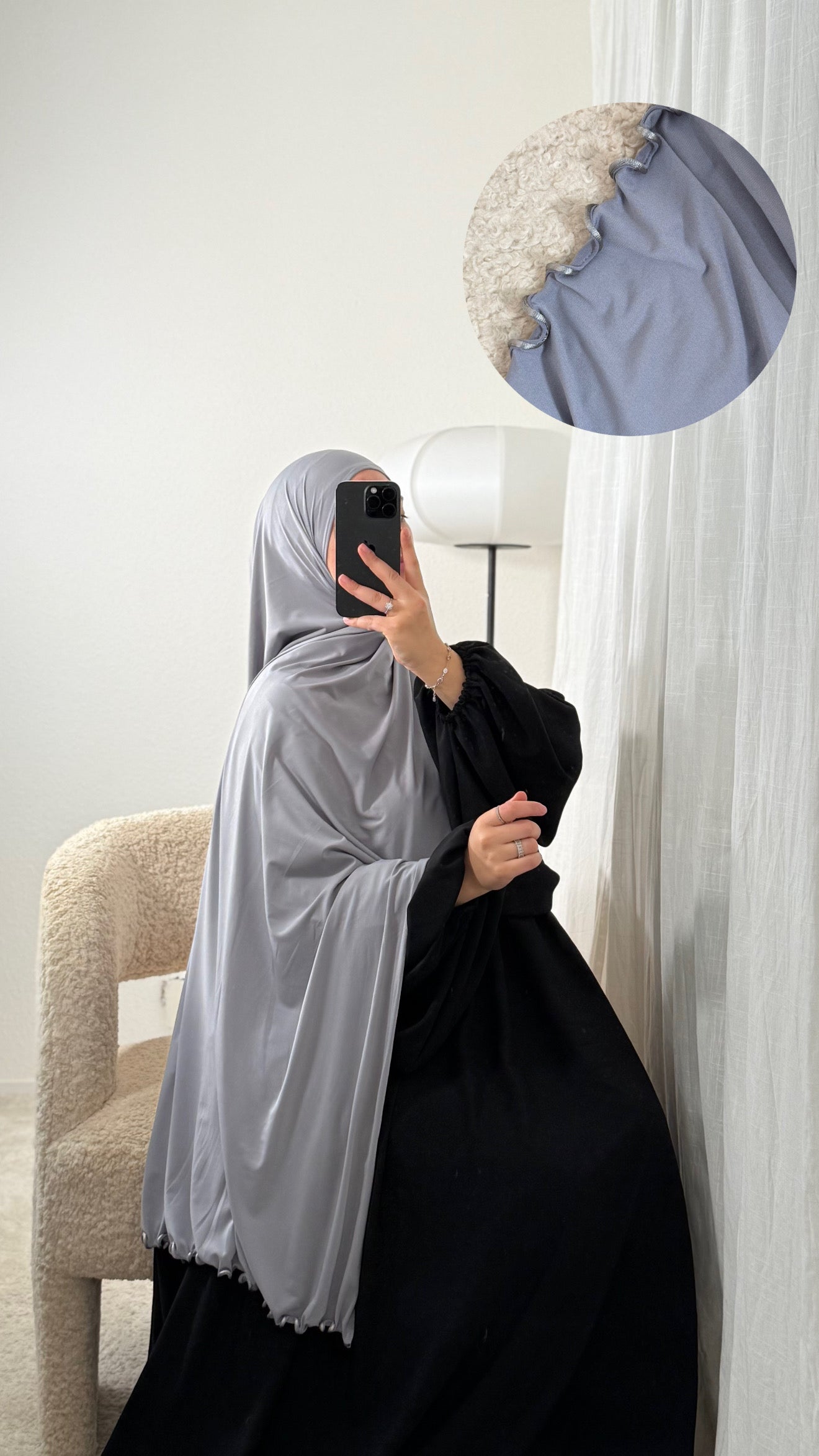 Hijab Jersey Premium Trimmed