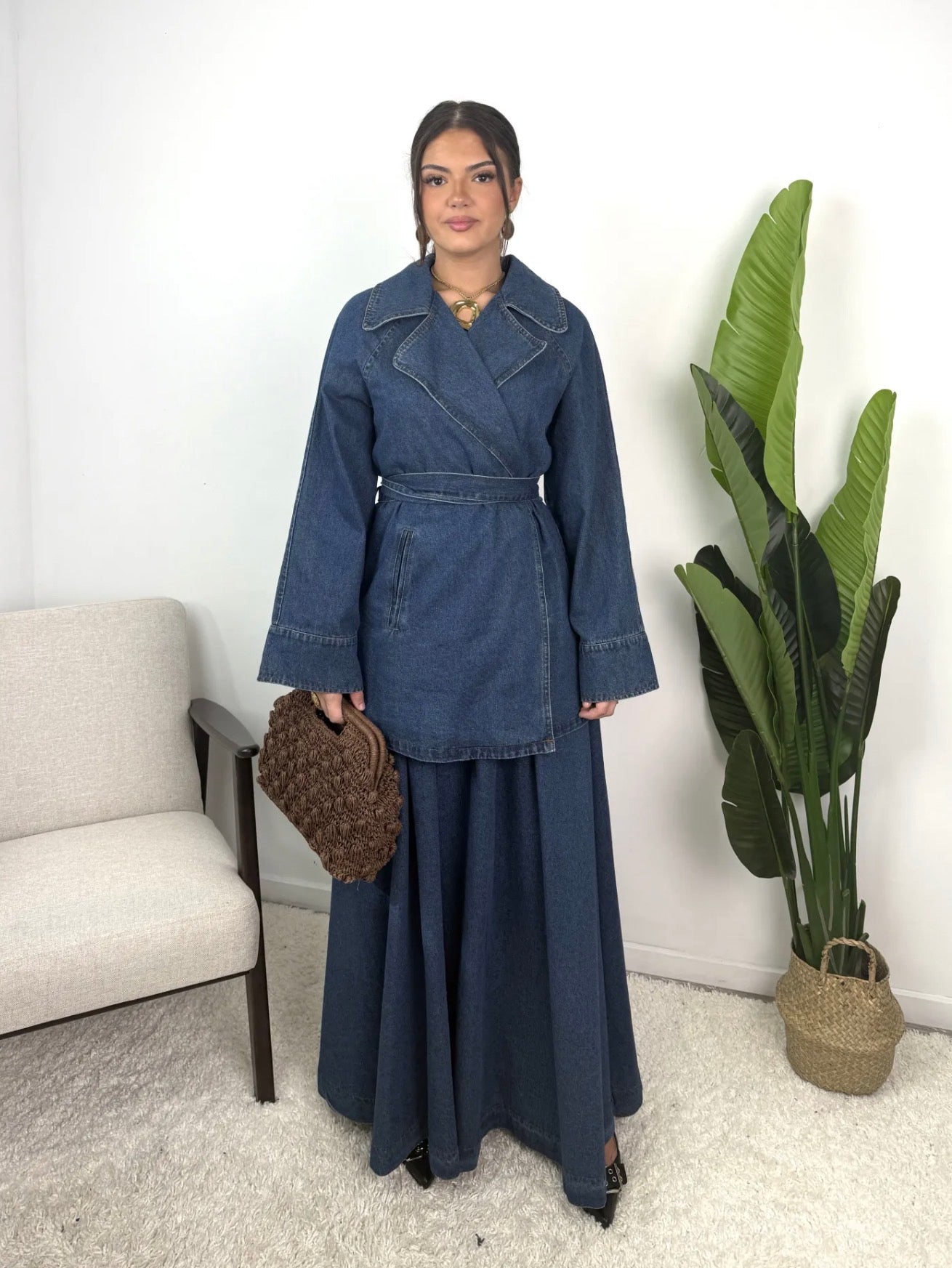 Ensemble jeans jupe