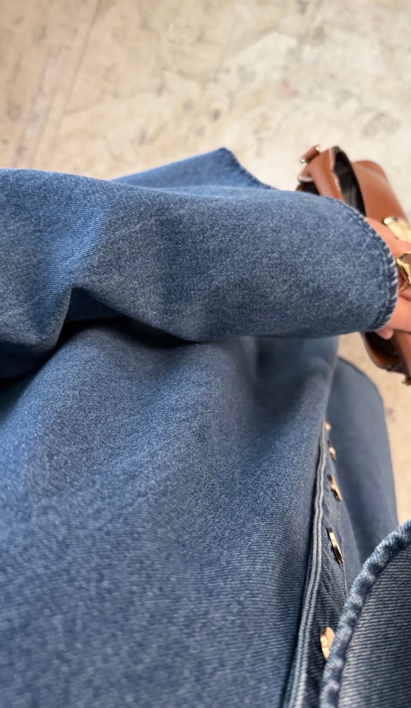 Robe jeans boutons