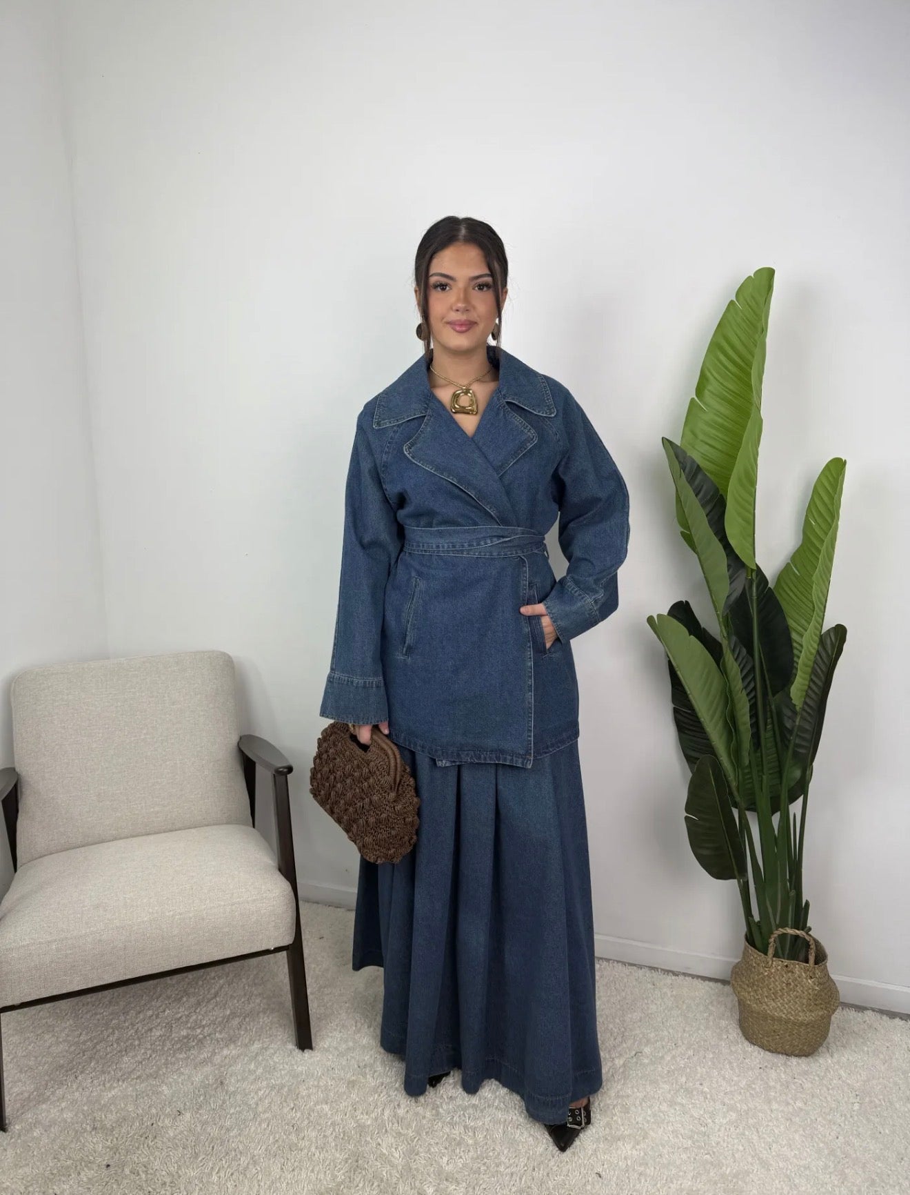 Ensemble jeans jupe