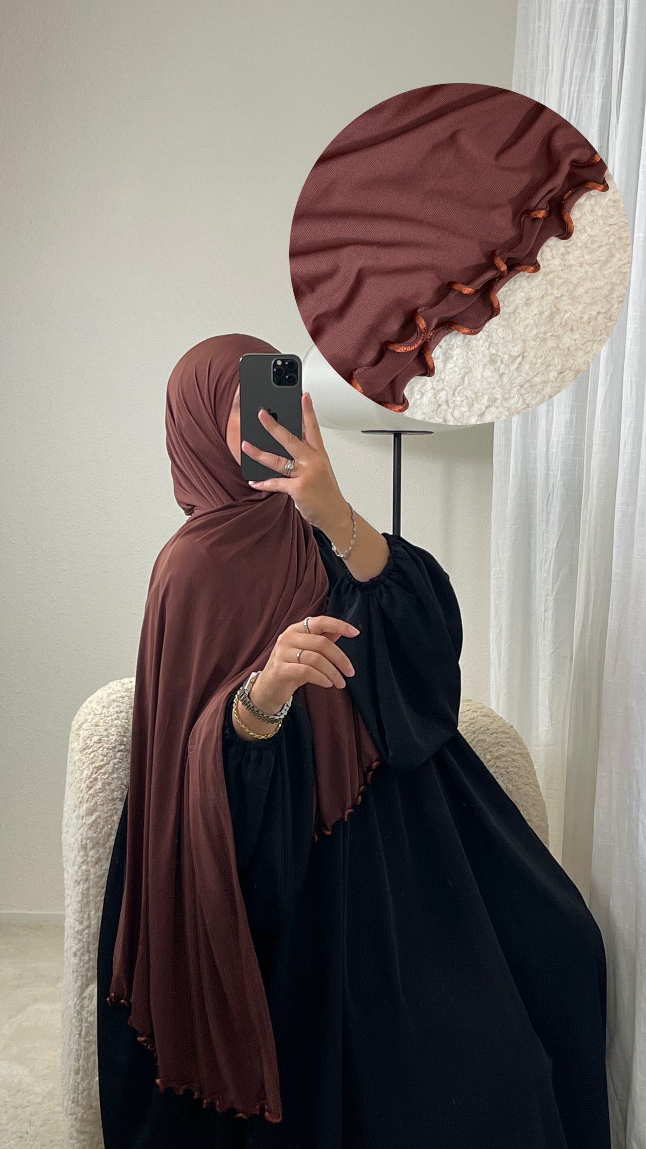 Hijab Jersey Premium Lisérée
