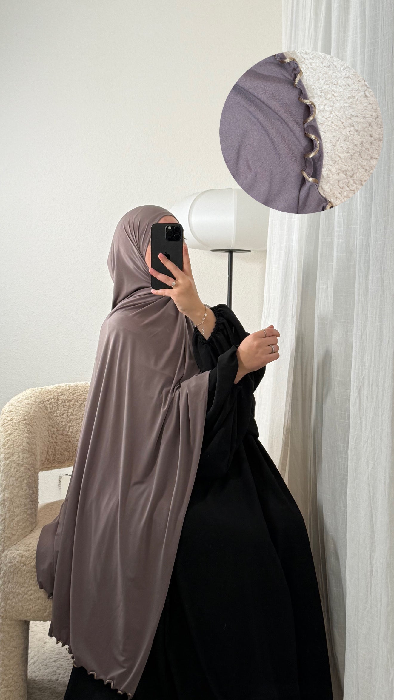 Hijab Jersey Premium Trimmed