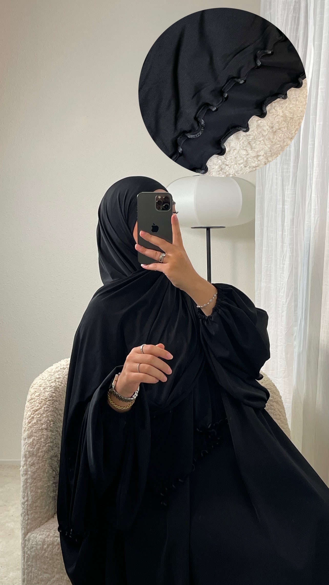 Hijab Jersey Premium Trimmed