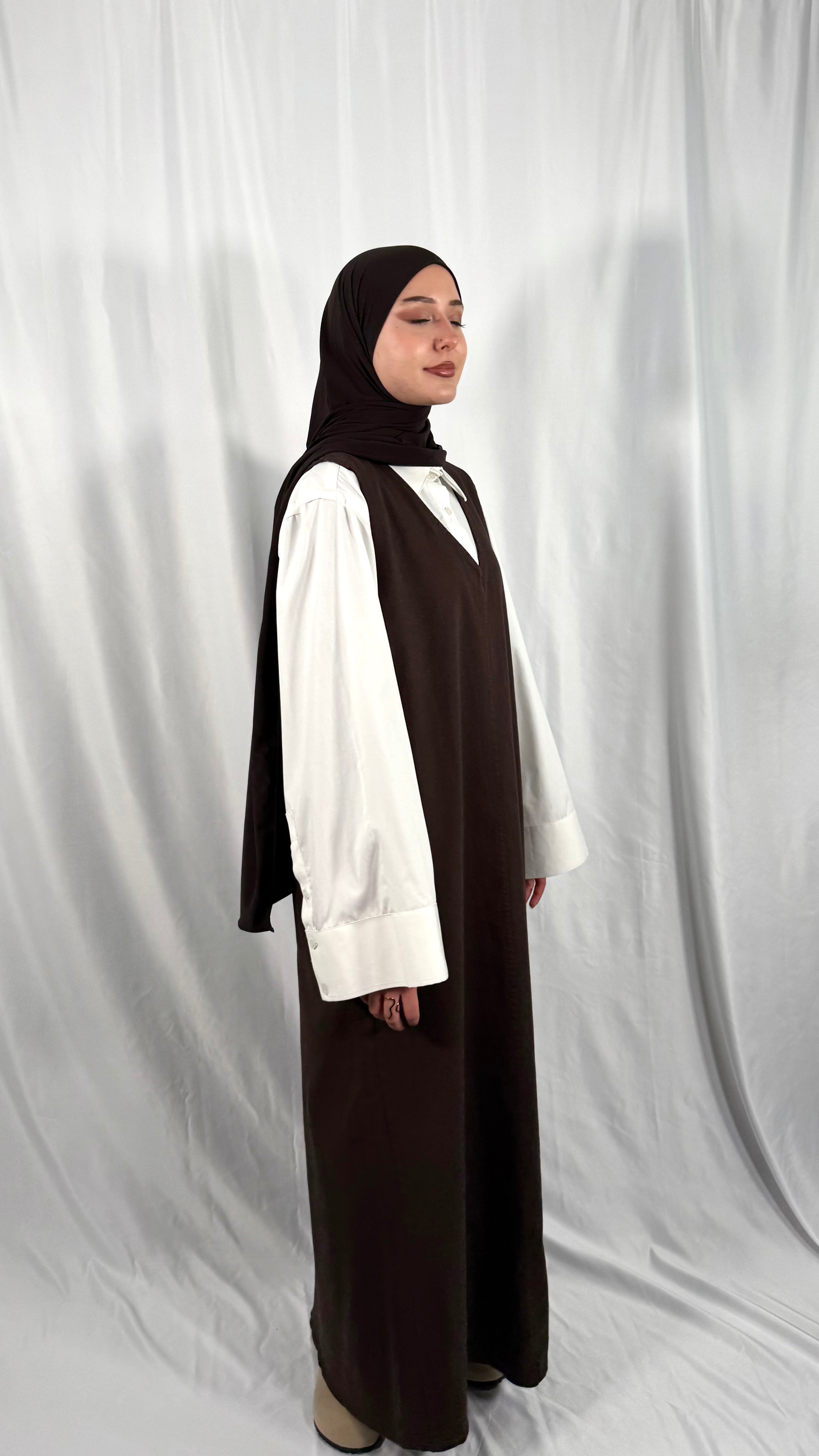 Sleeveless denim dress