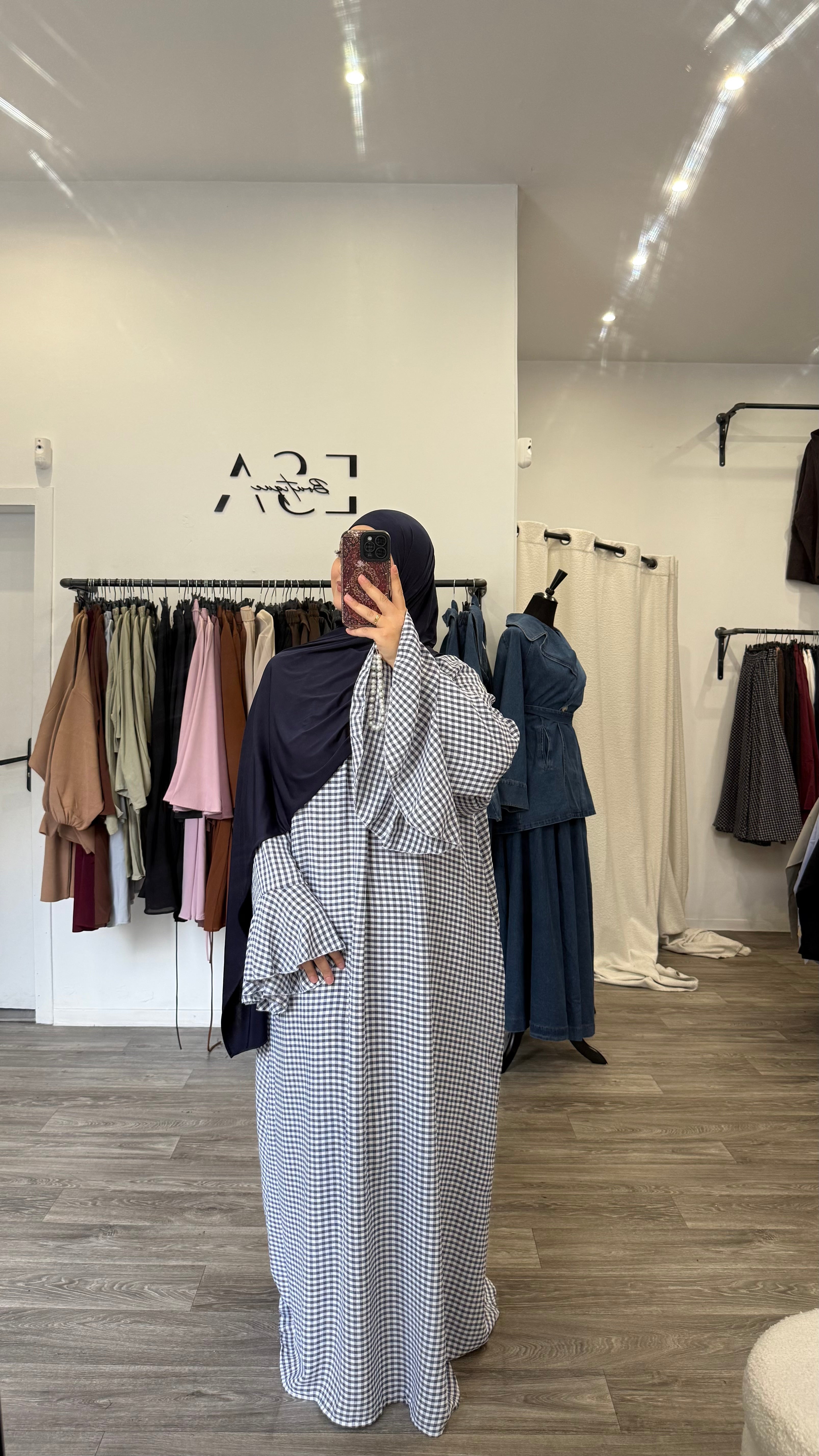 Abaya Vichy Élégante