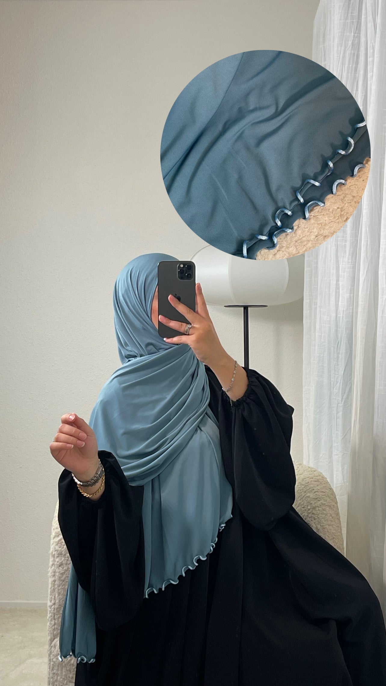 Hijab Jersey Premium Trimmed