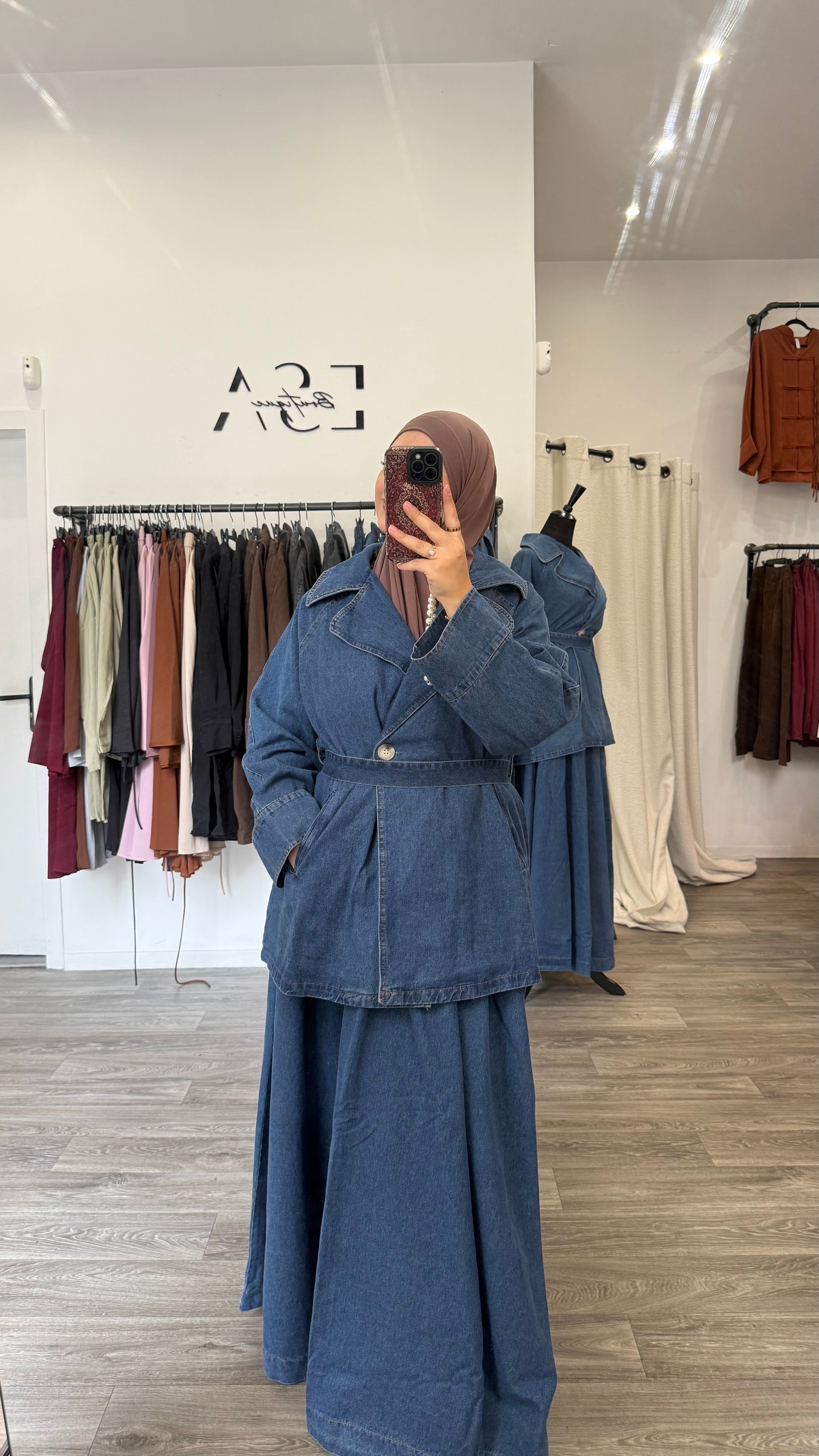 Ensemble jeans jupe