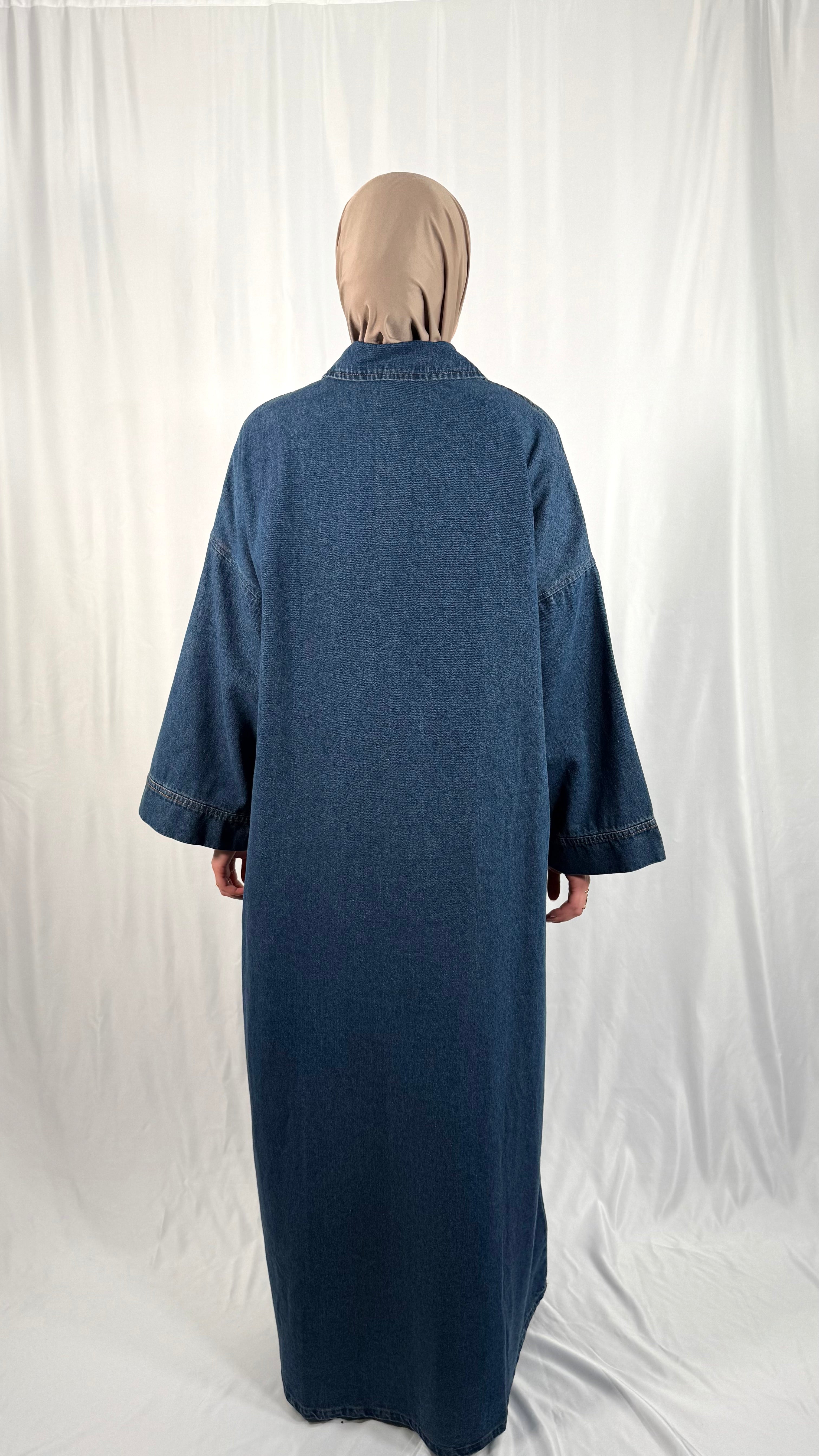 Robe en jeans fermoir