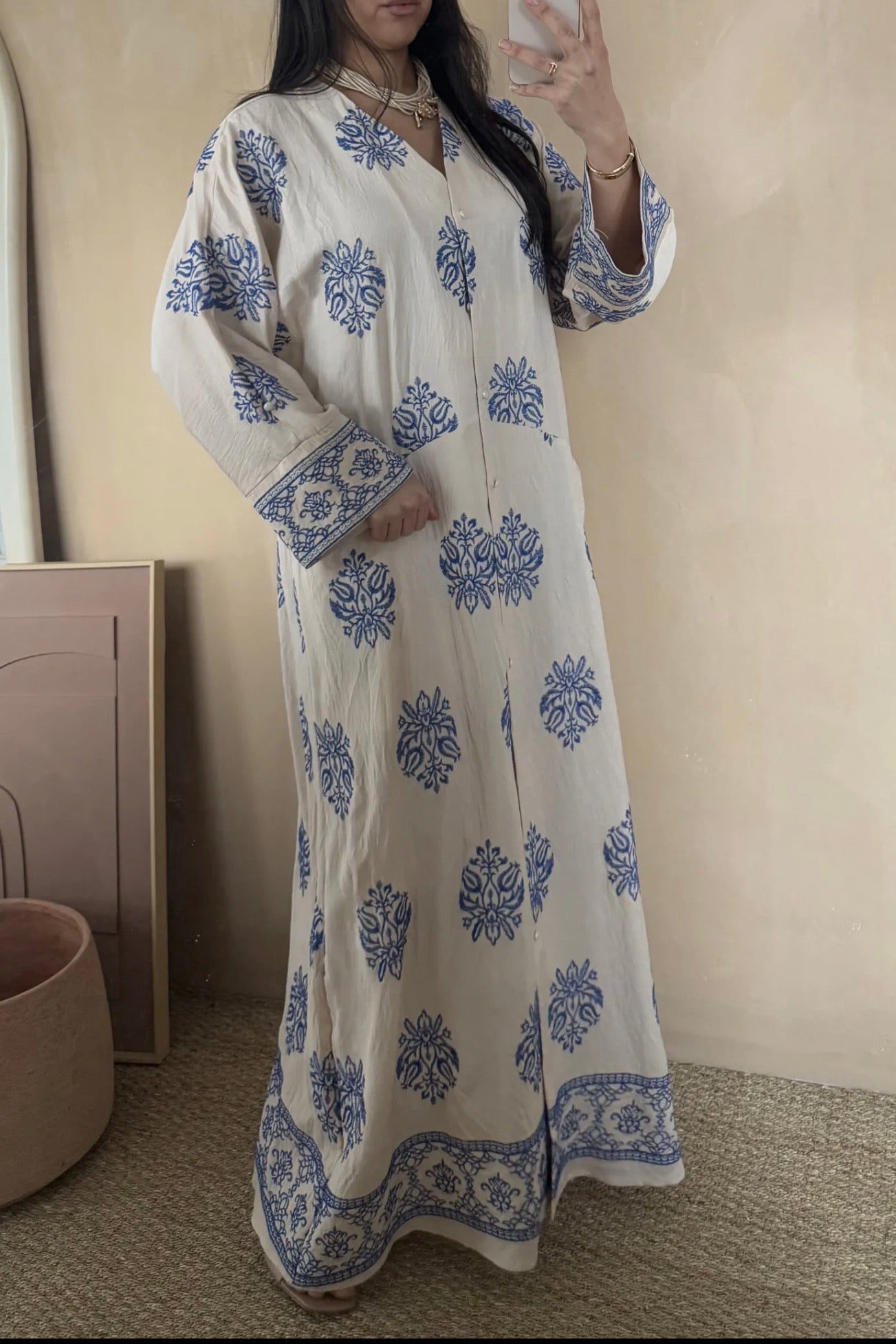 Loose Embroidered Abaya