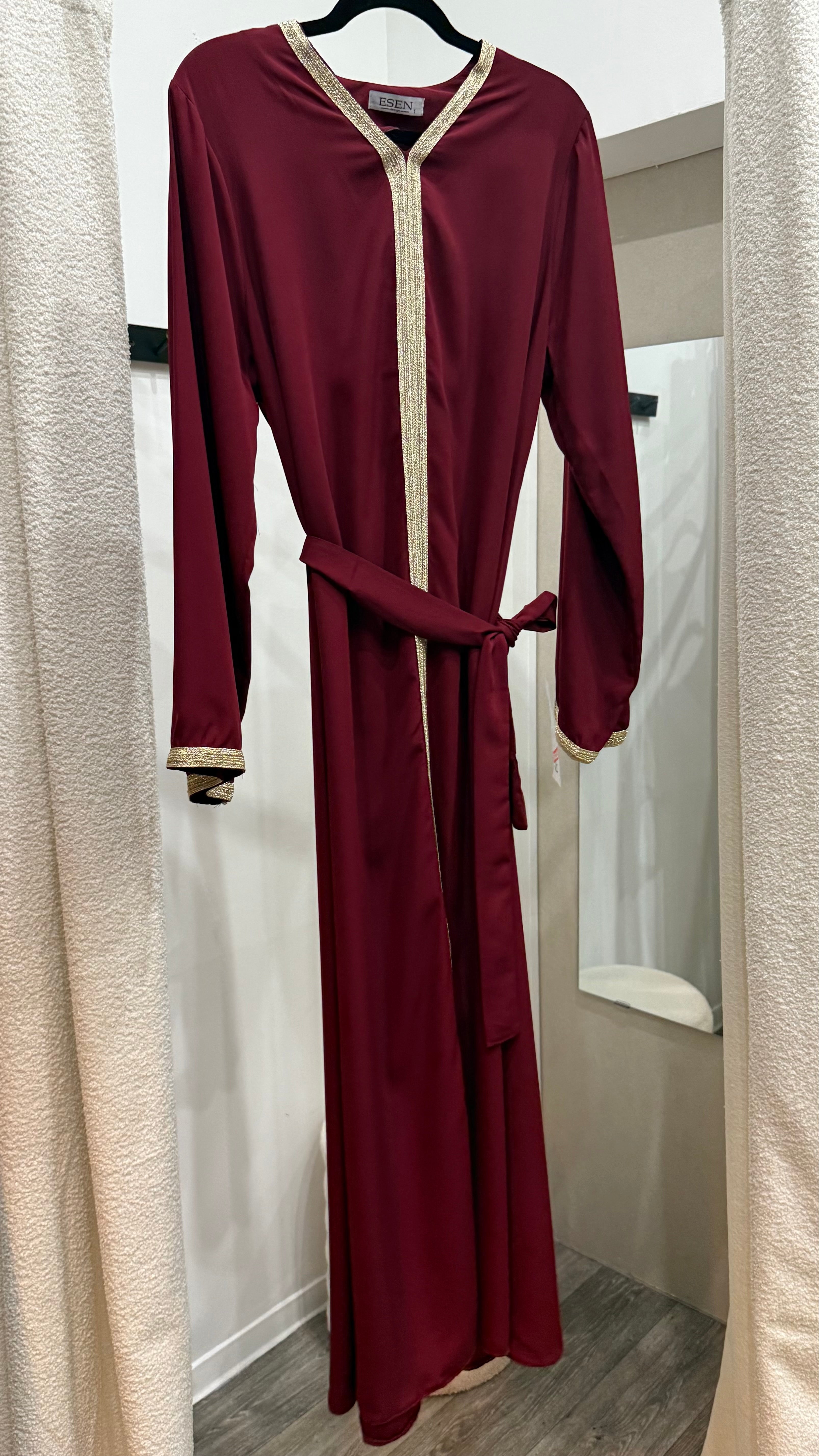 Gold Trim Abaya