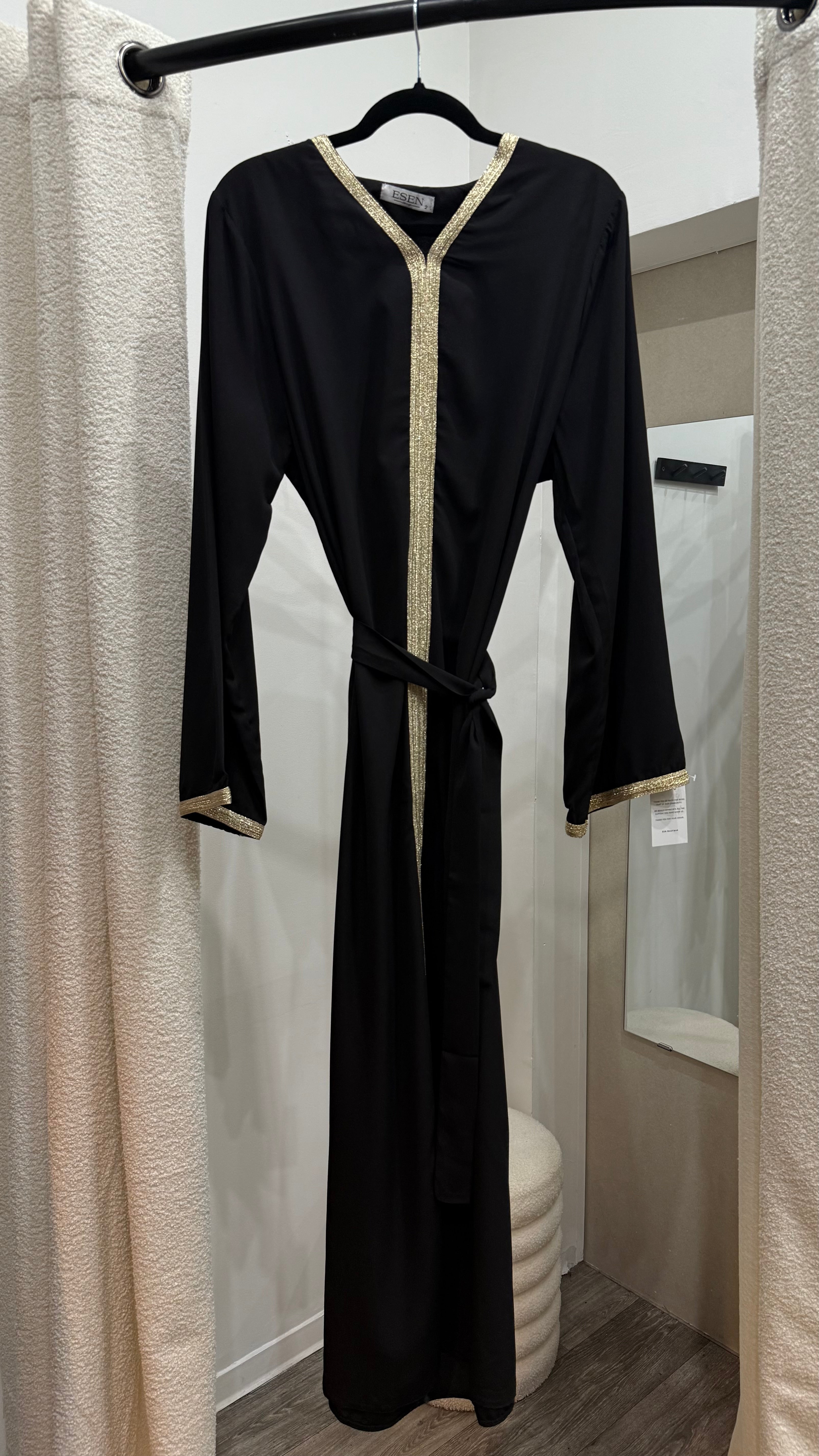 Gold Trim Abaya