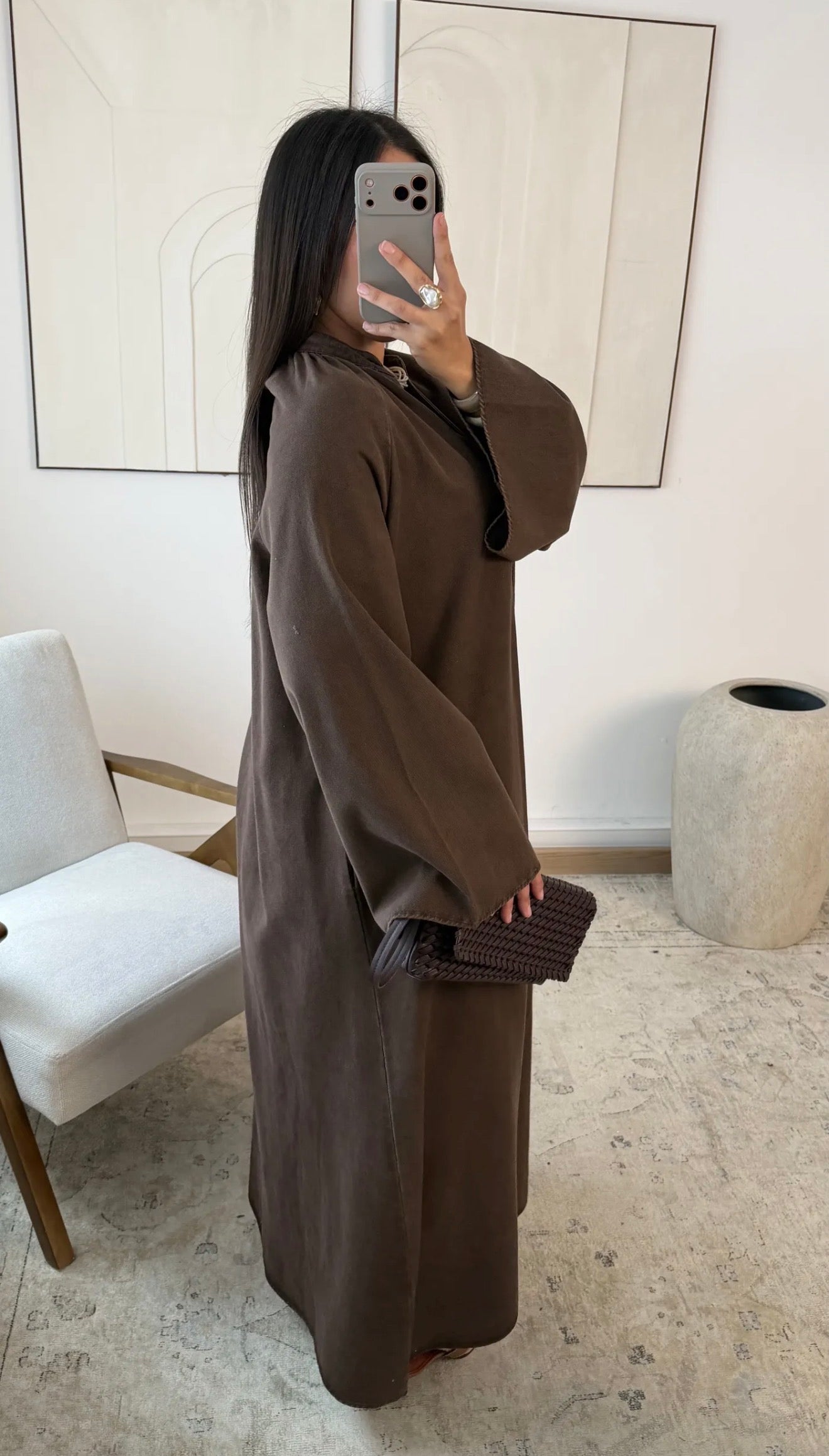 Robe jeans boutons