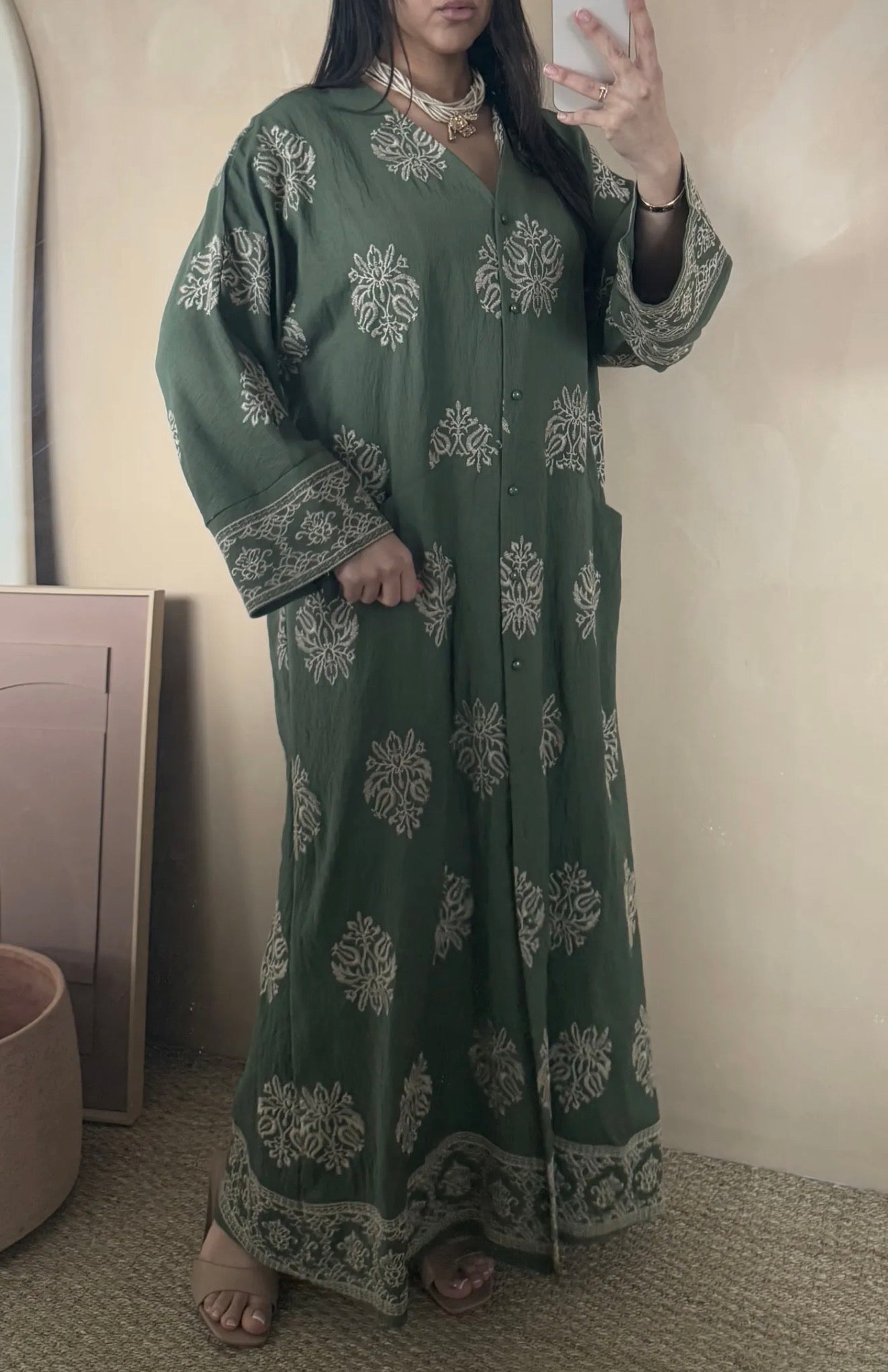 Loose Embroidered Abaya