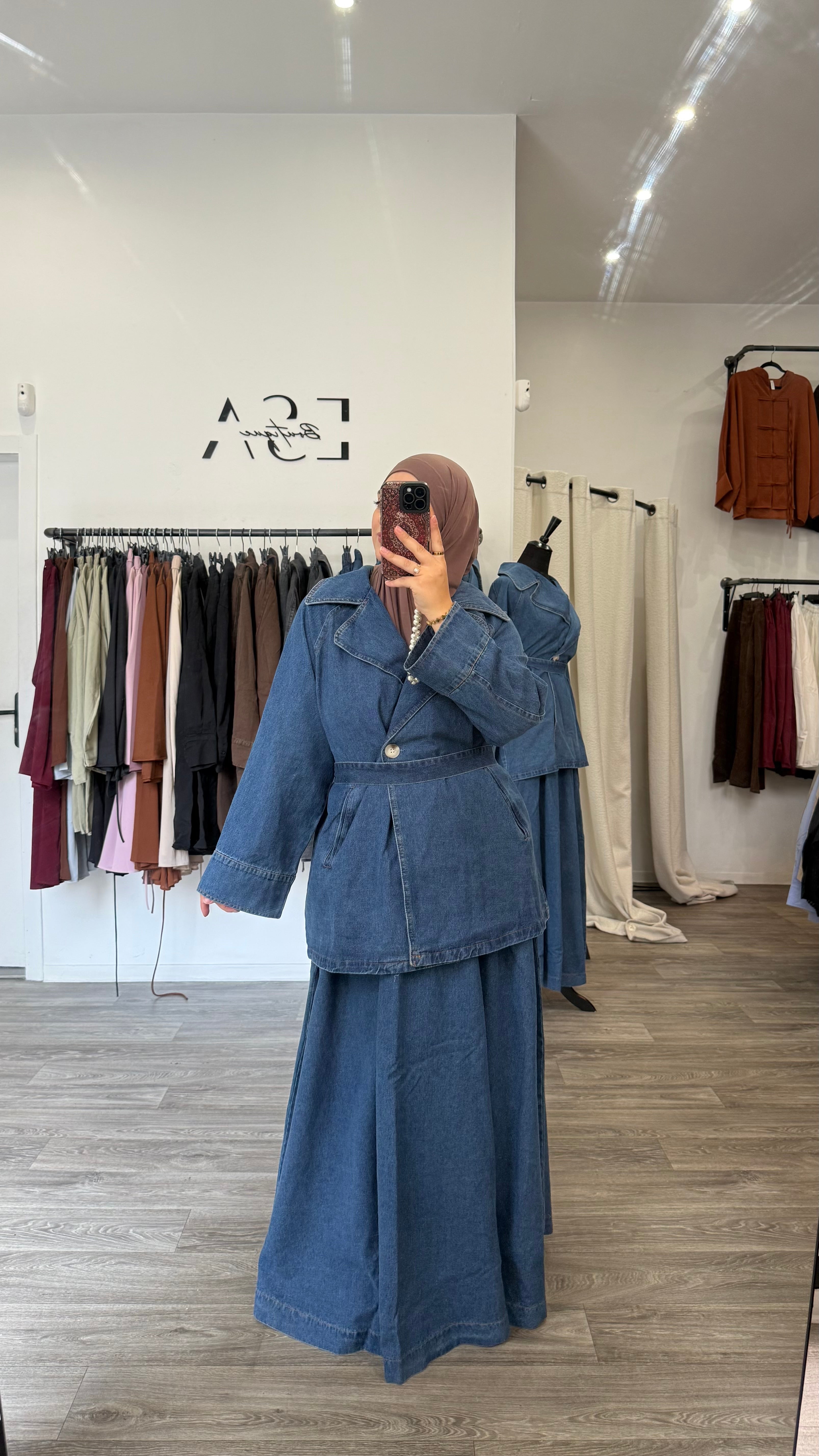 Ensemble jeans jupe