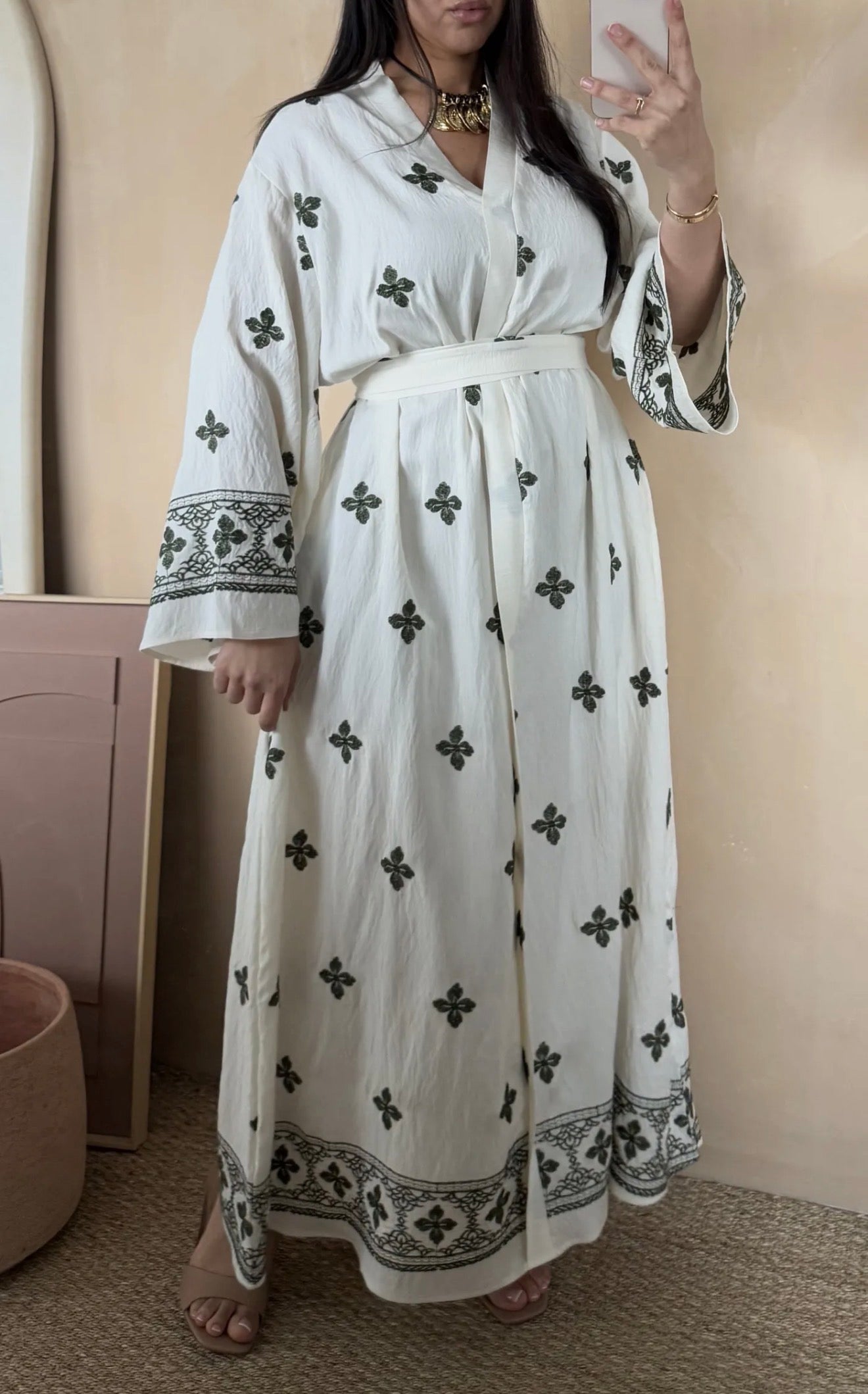 Abaya Brodée Orientale