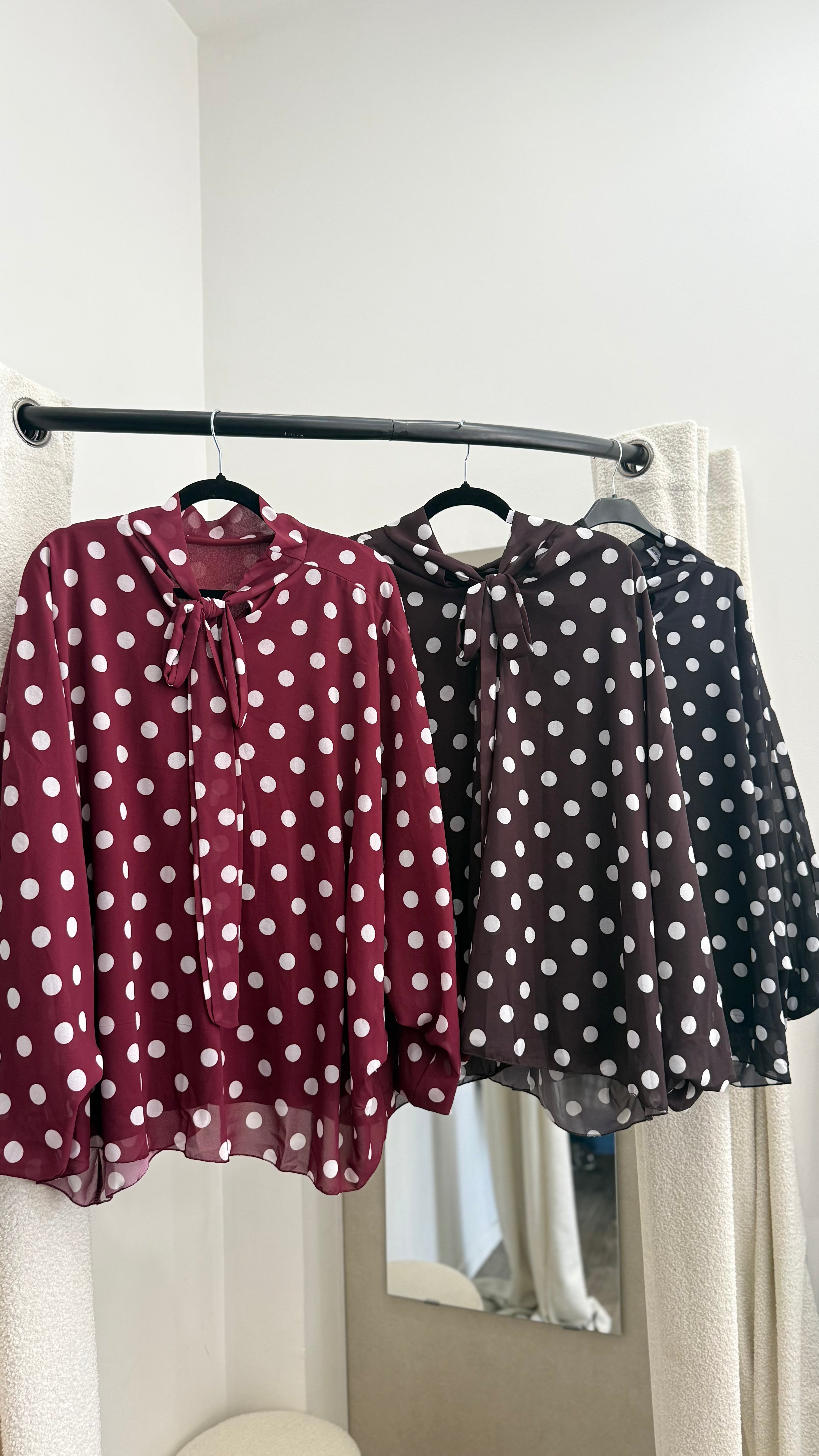 Blouse à pois