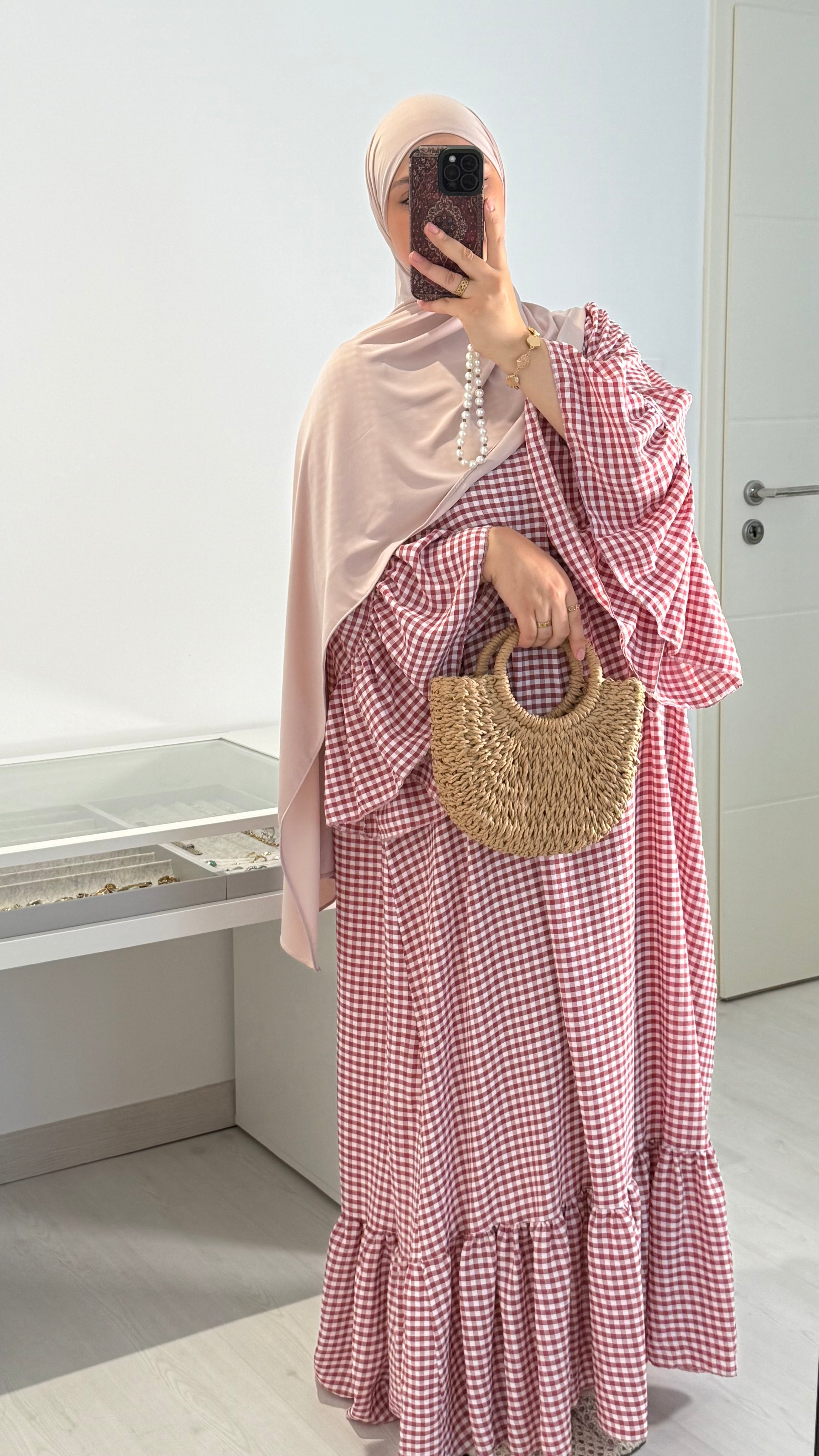 Abaya Carreaux