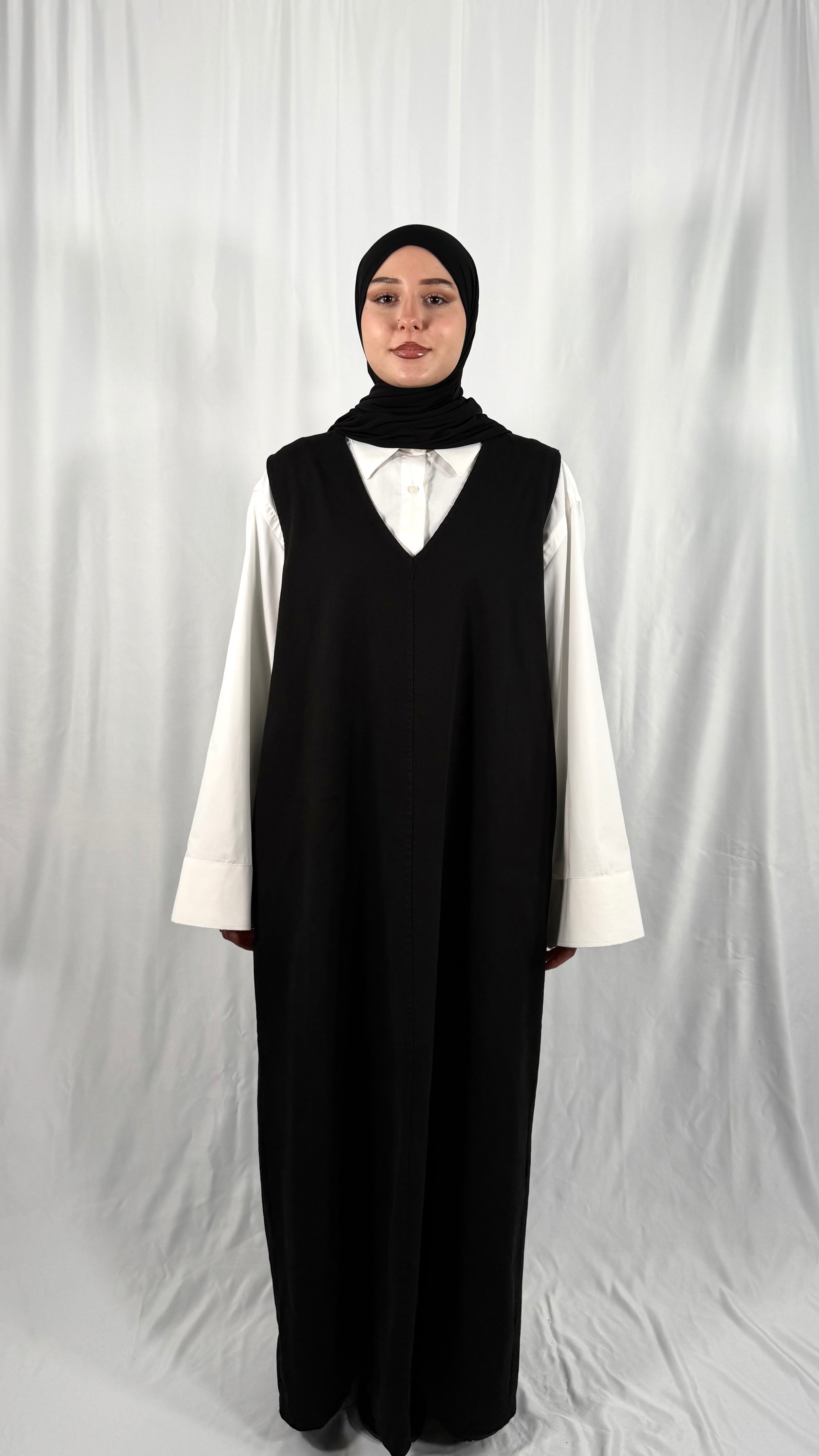 Sleeveless denim dress