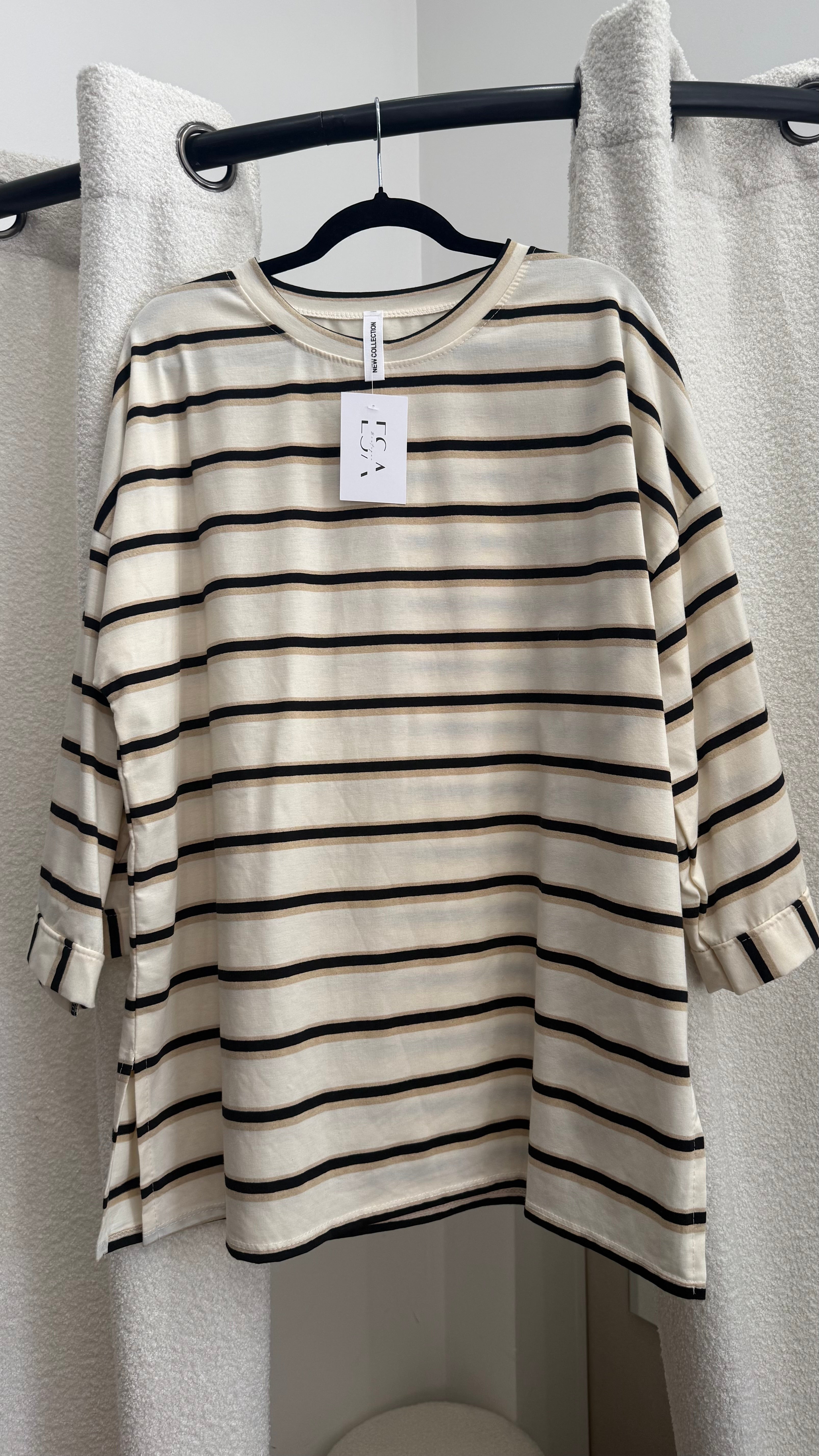 Pull marinière coton