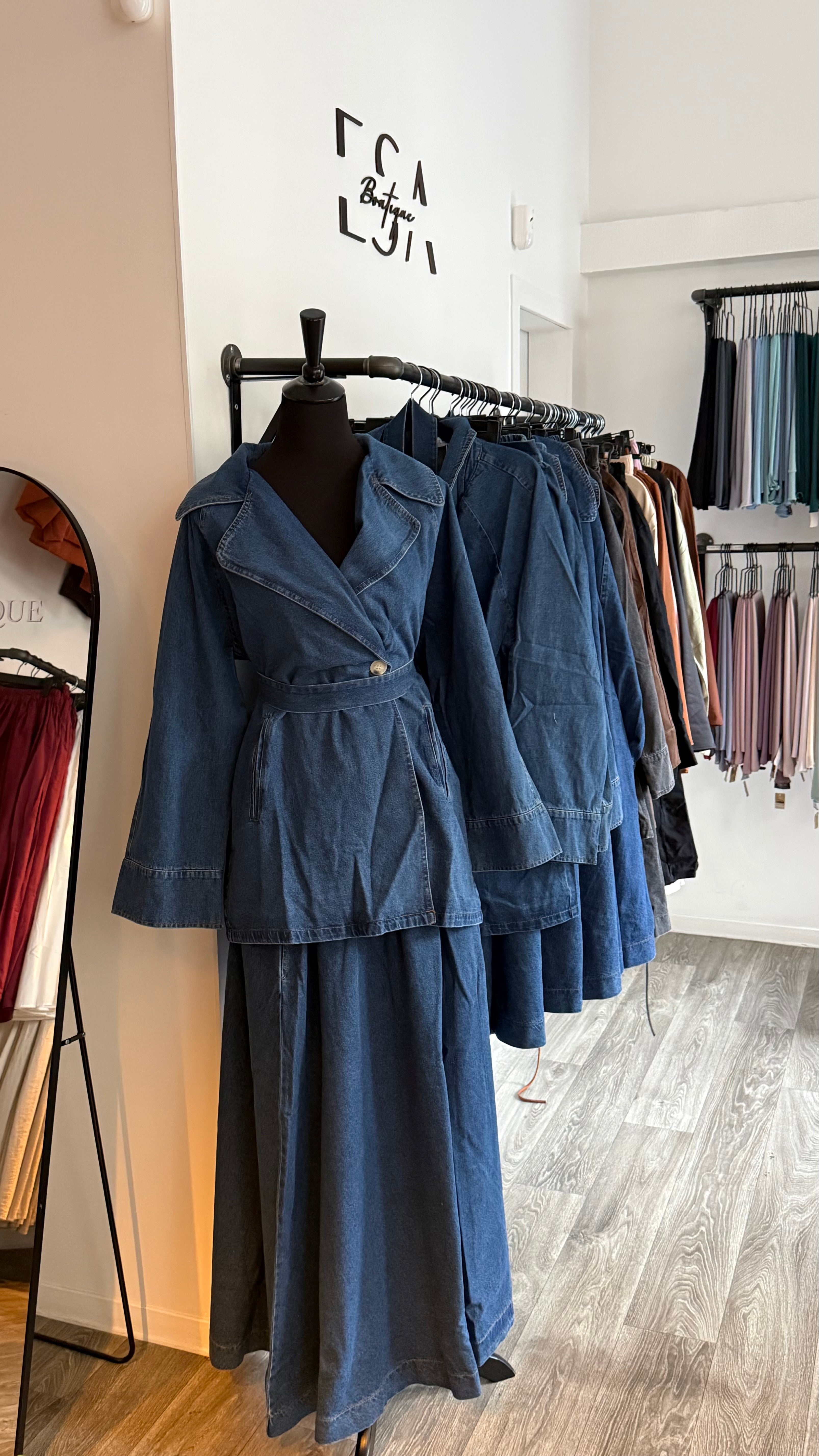 Ensemble jeans jupe
