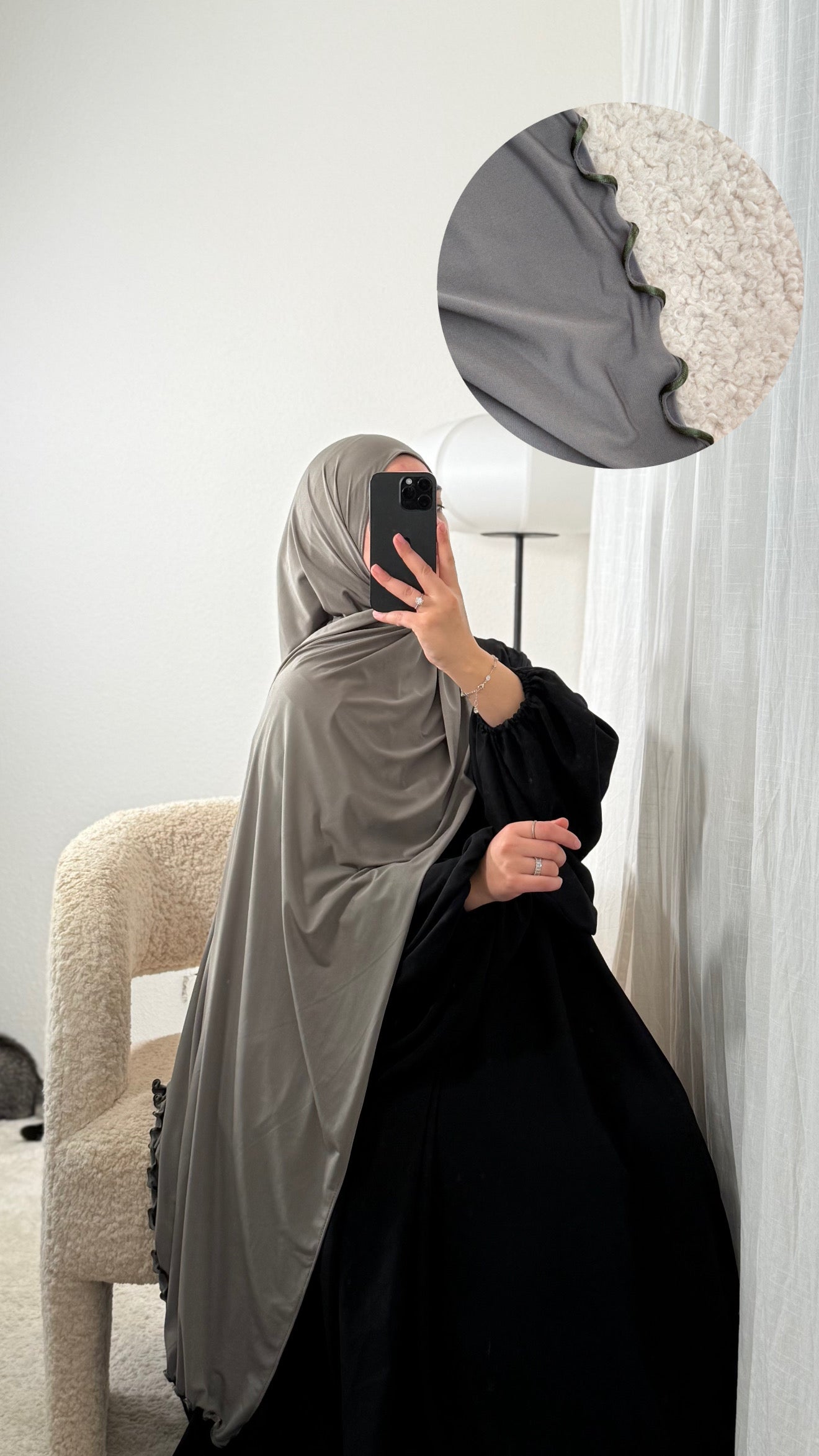 Hijab Jersey Premium Trimmed