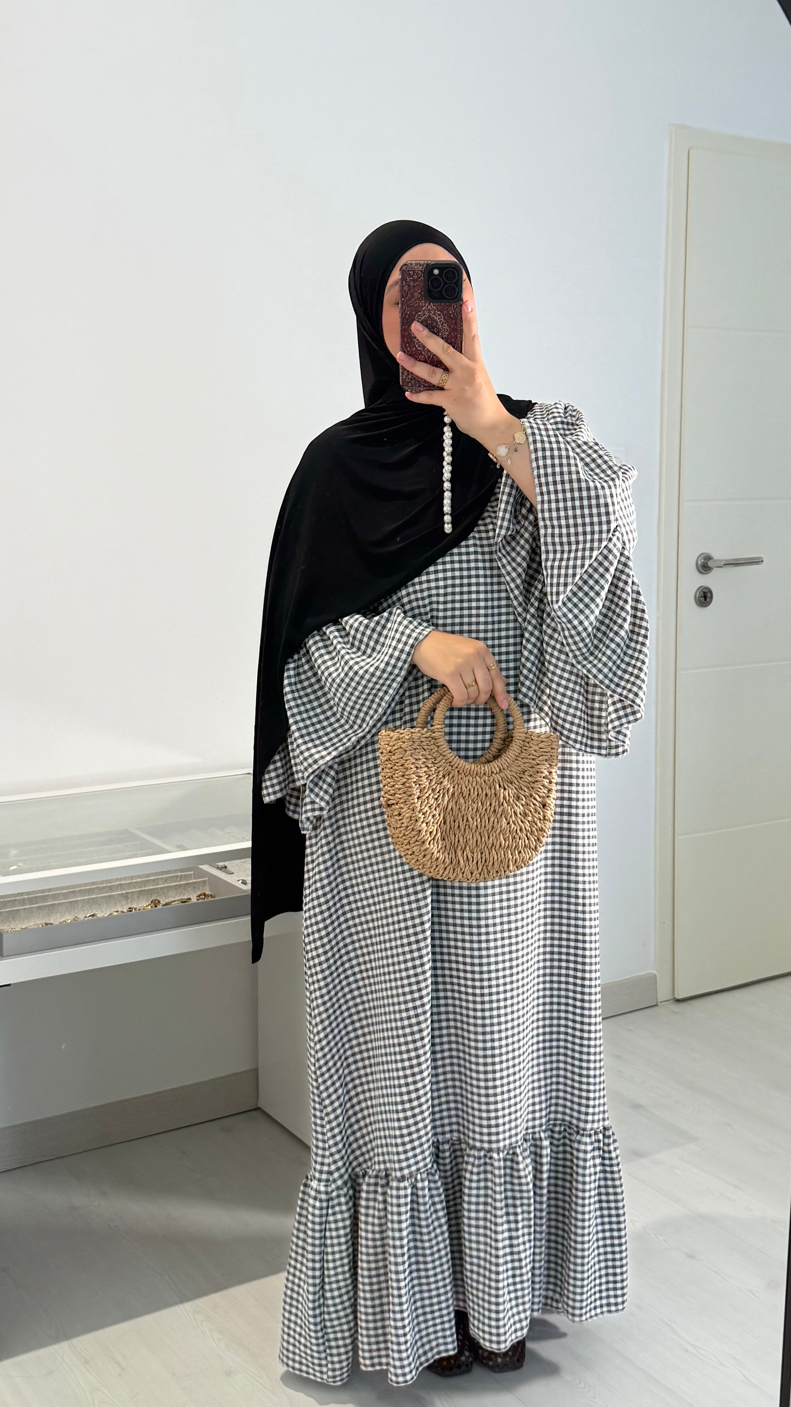 Abaya Carreaux