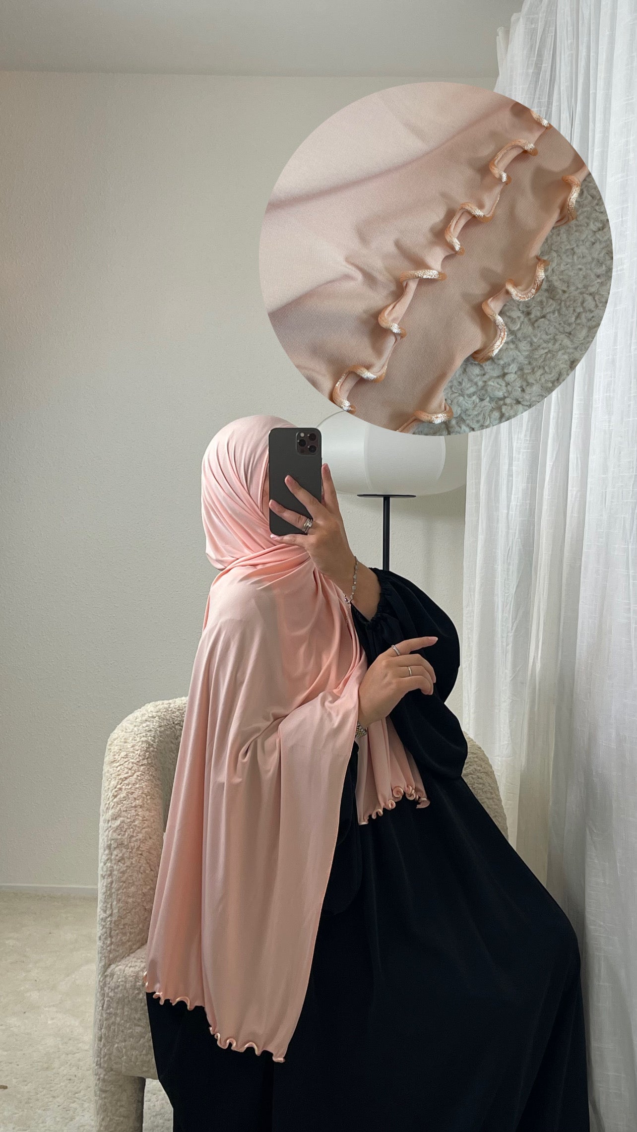 Hijab Jersey Premium Trimmed