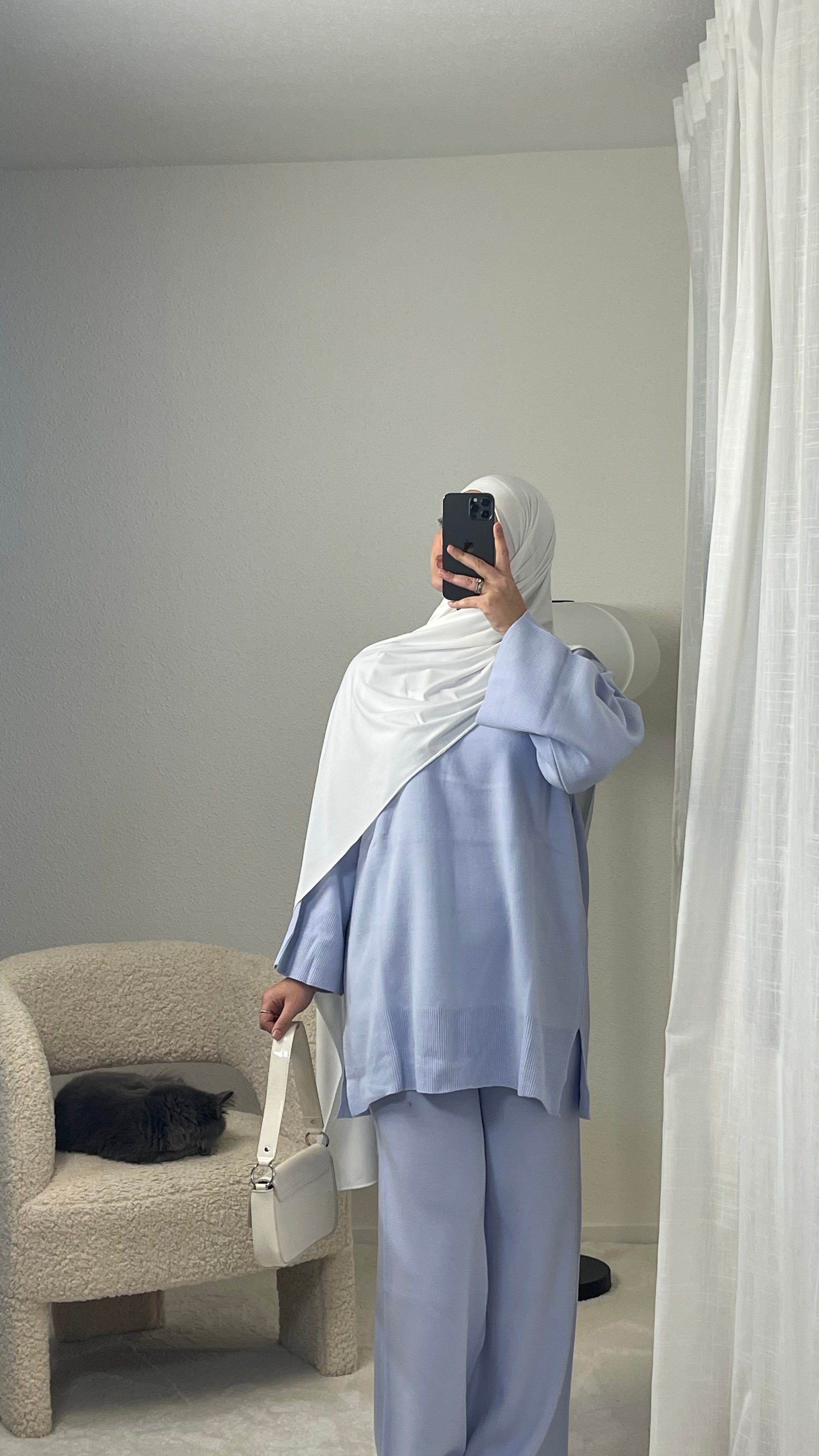 Knitted Flared Sleeve Set