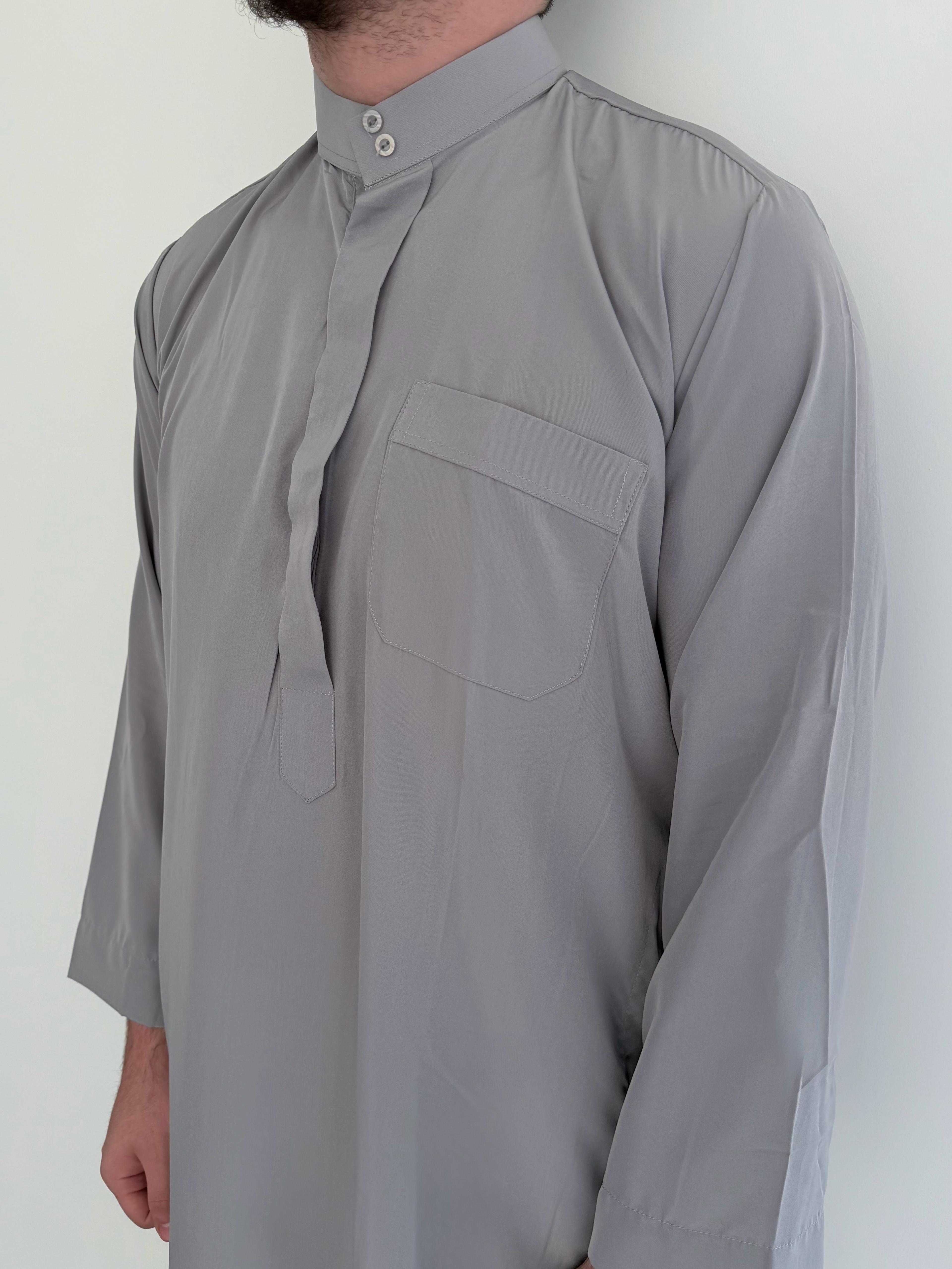 Qamis Saoudien Gris
