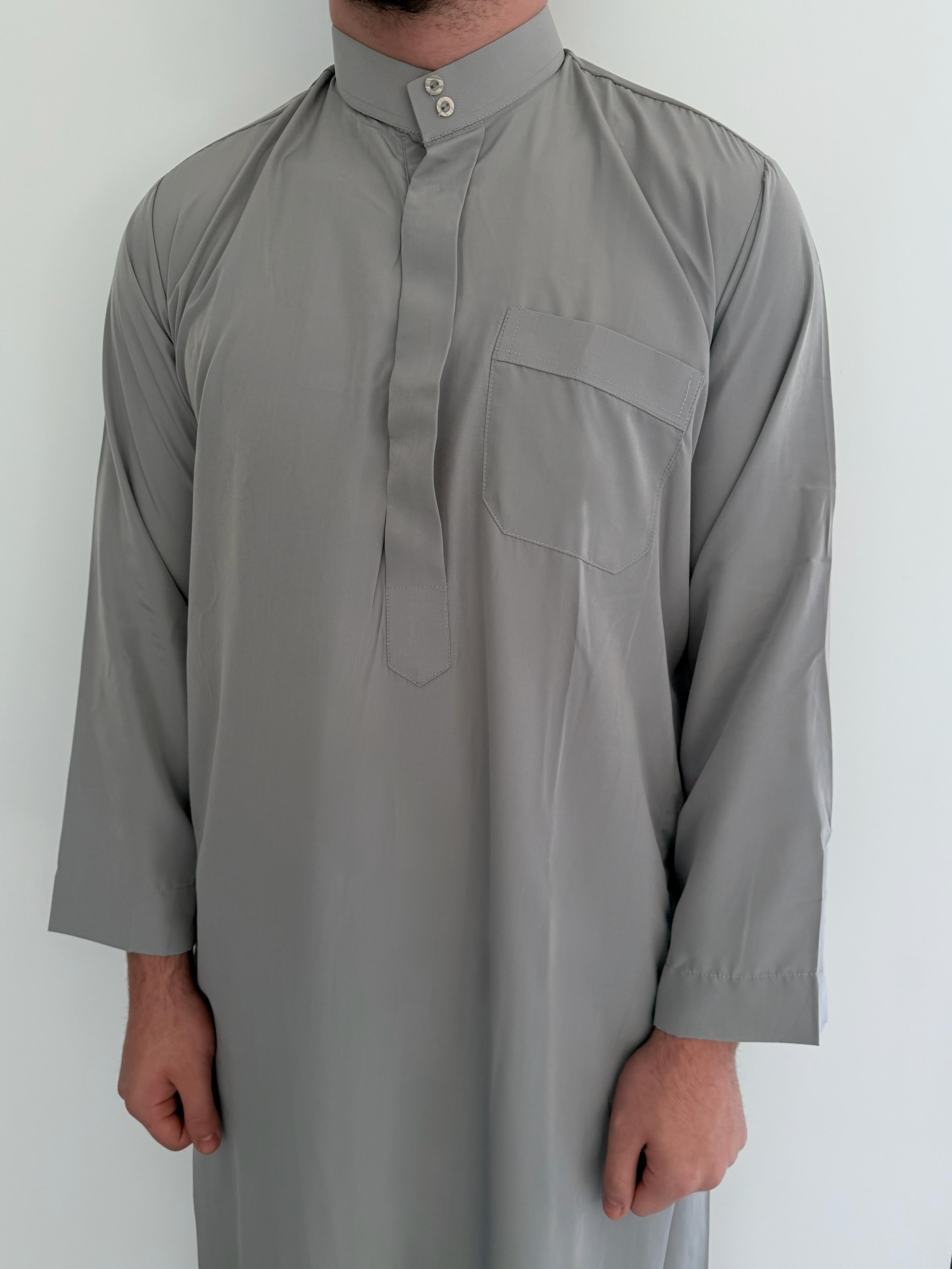 Qamis Saoudien Gris