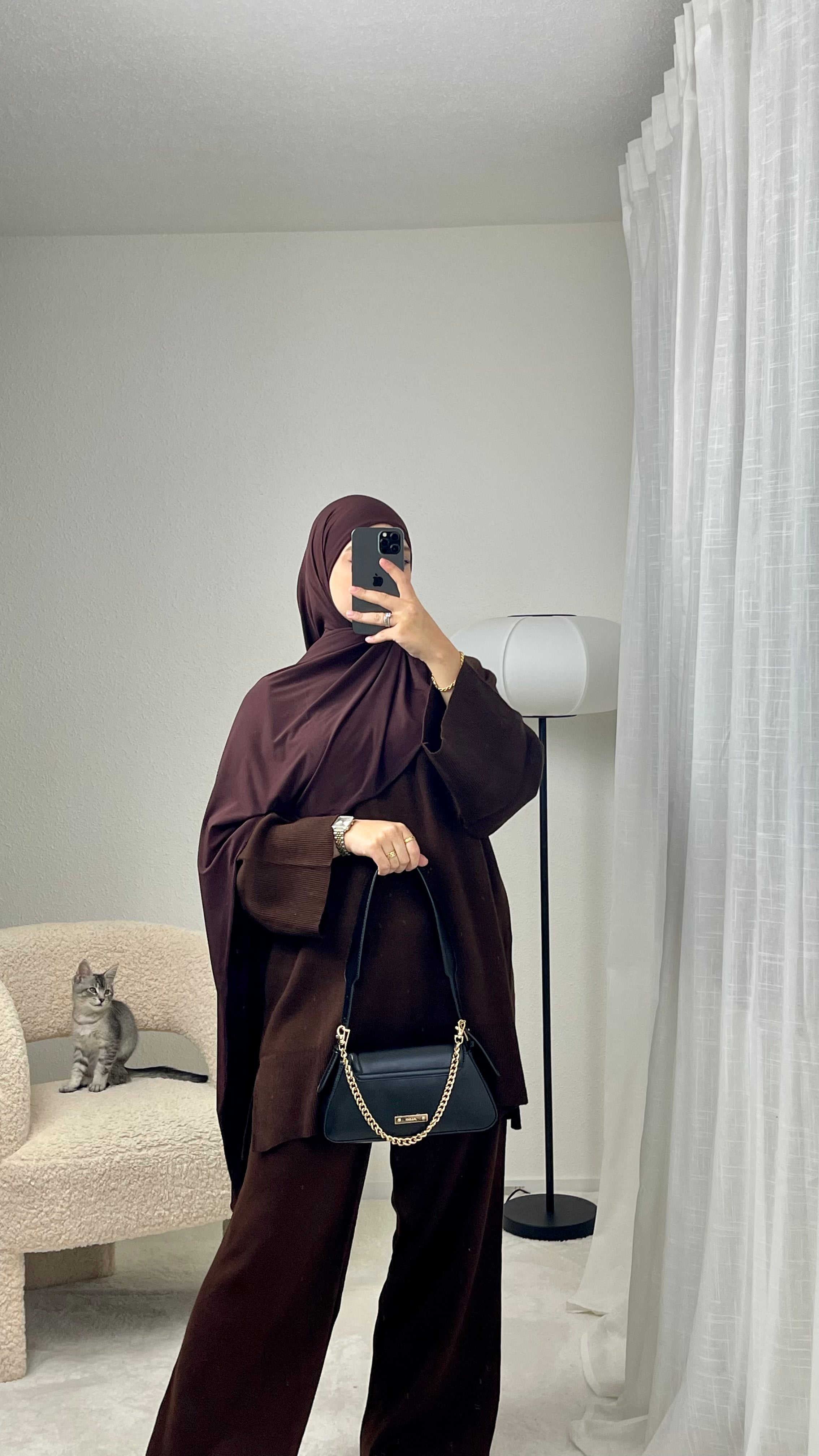 Knitted Flared Sleeve Set