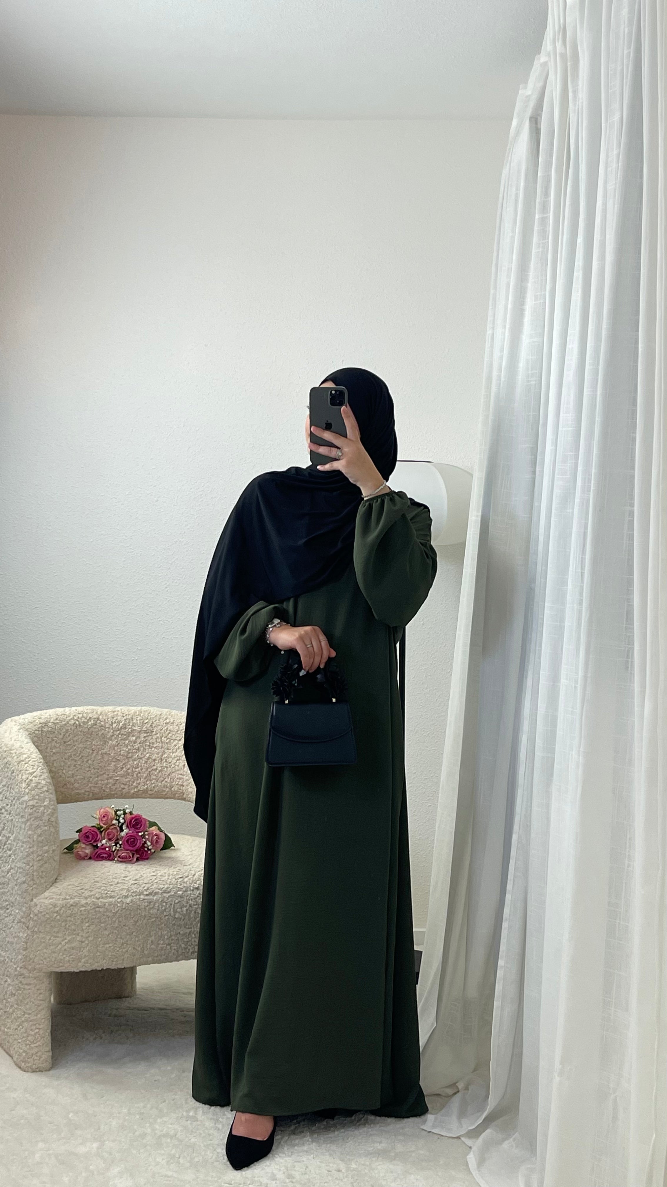 Jazz Balloon Sleeve Abaya