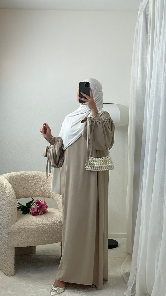 Puff Sleeve Tie Abaya