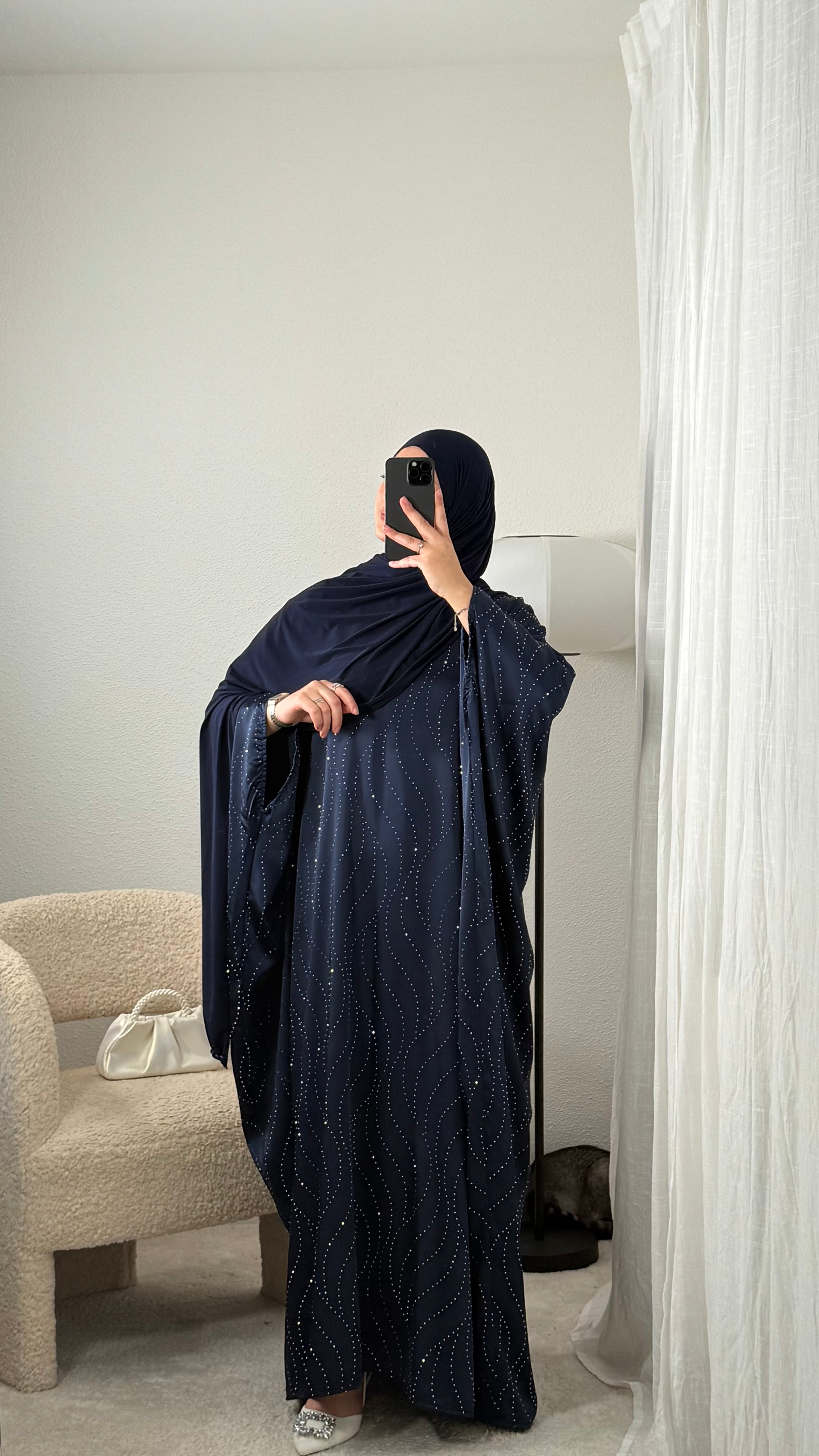 Rhinestone Abaya