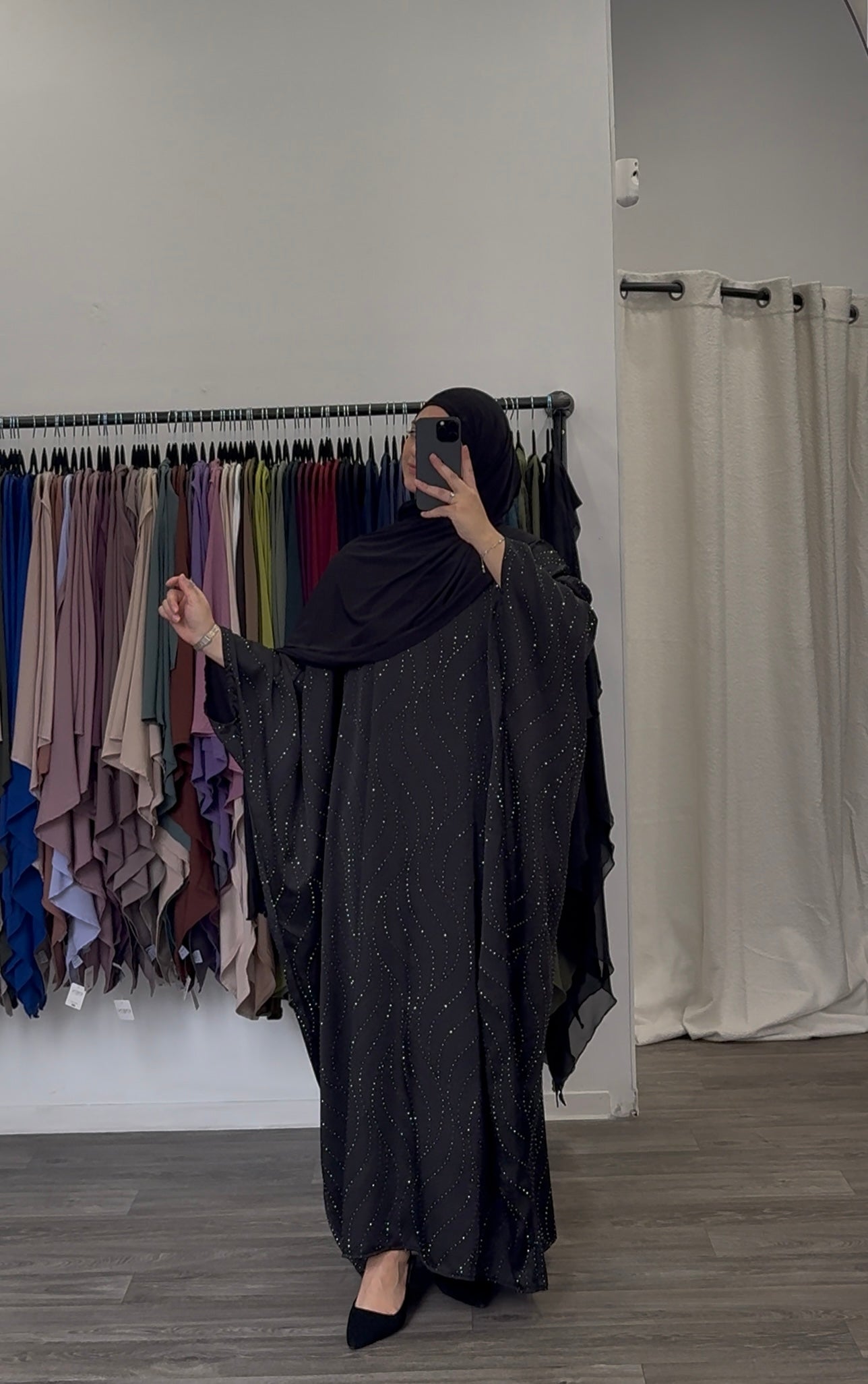 Rhinestone Abaya