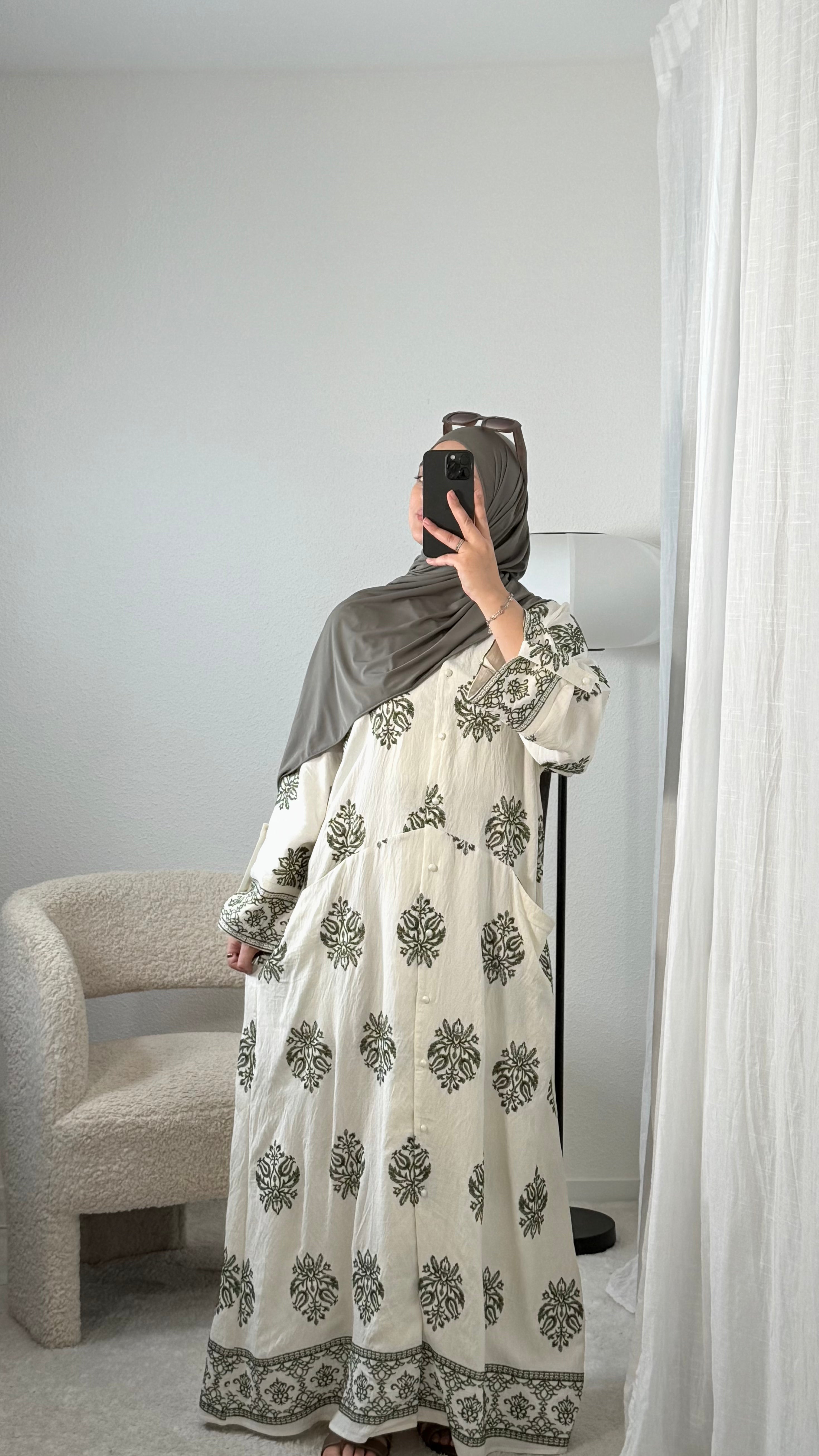 Abaya Brodée Ample