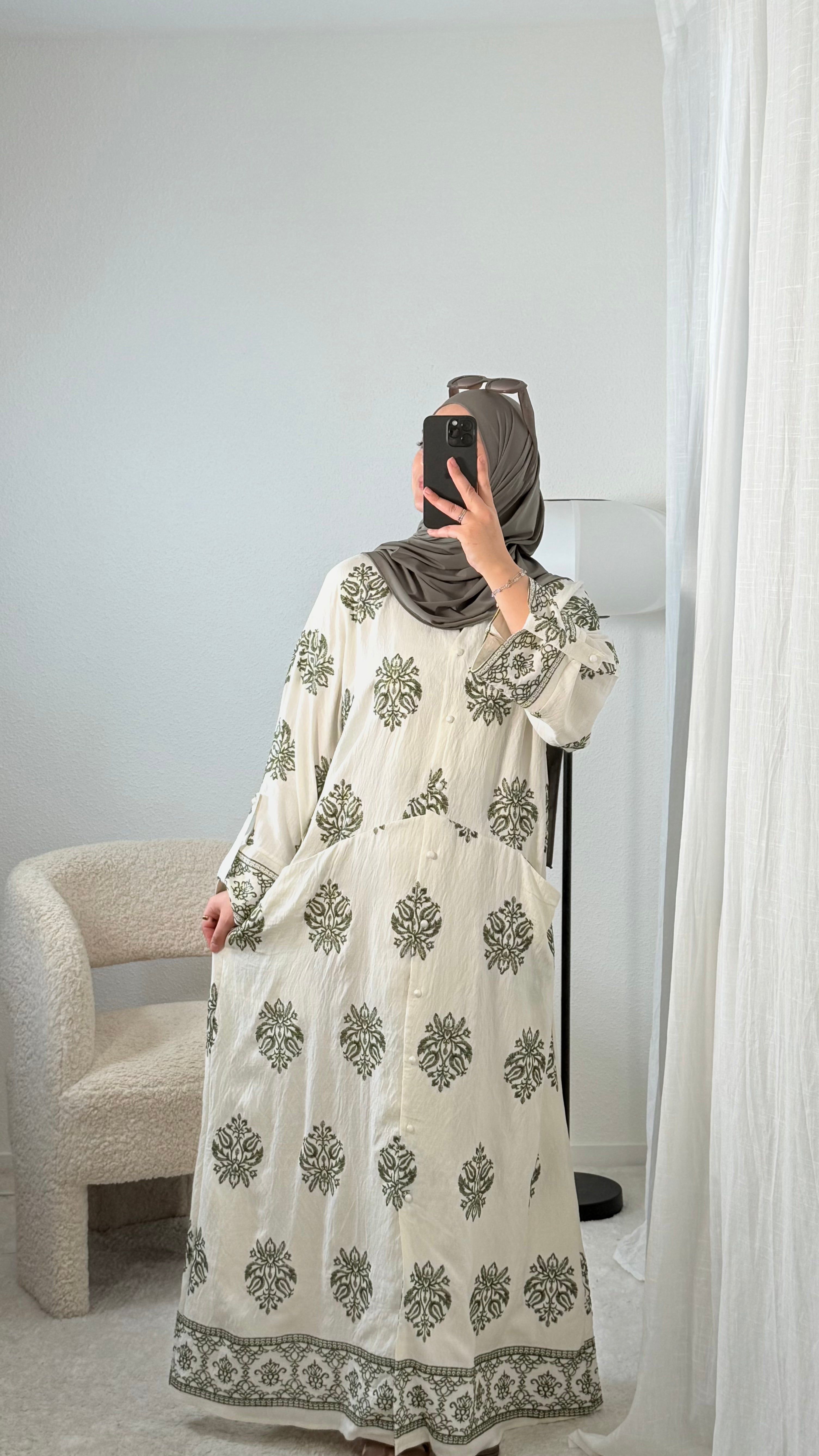 Abaya Brodée Ample