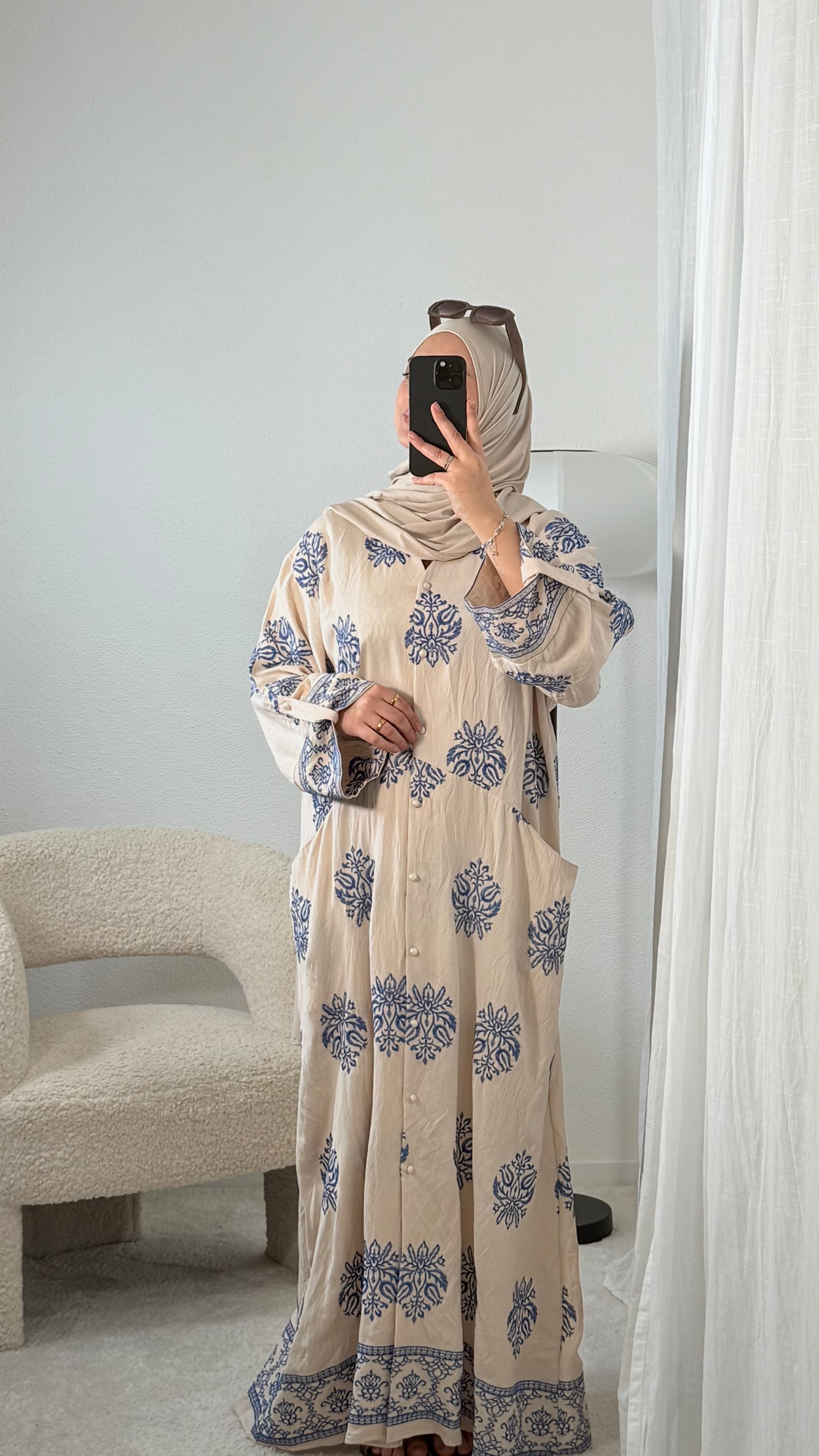 Abaya Brodée Ample