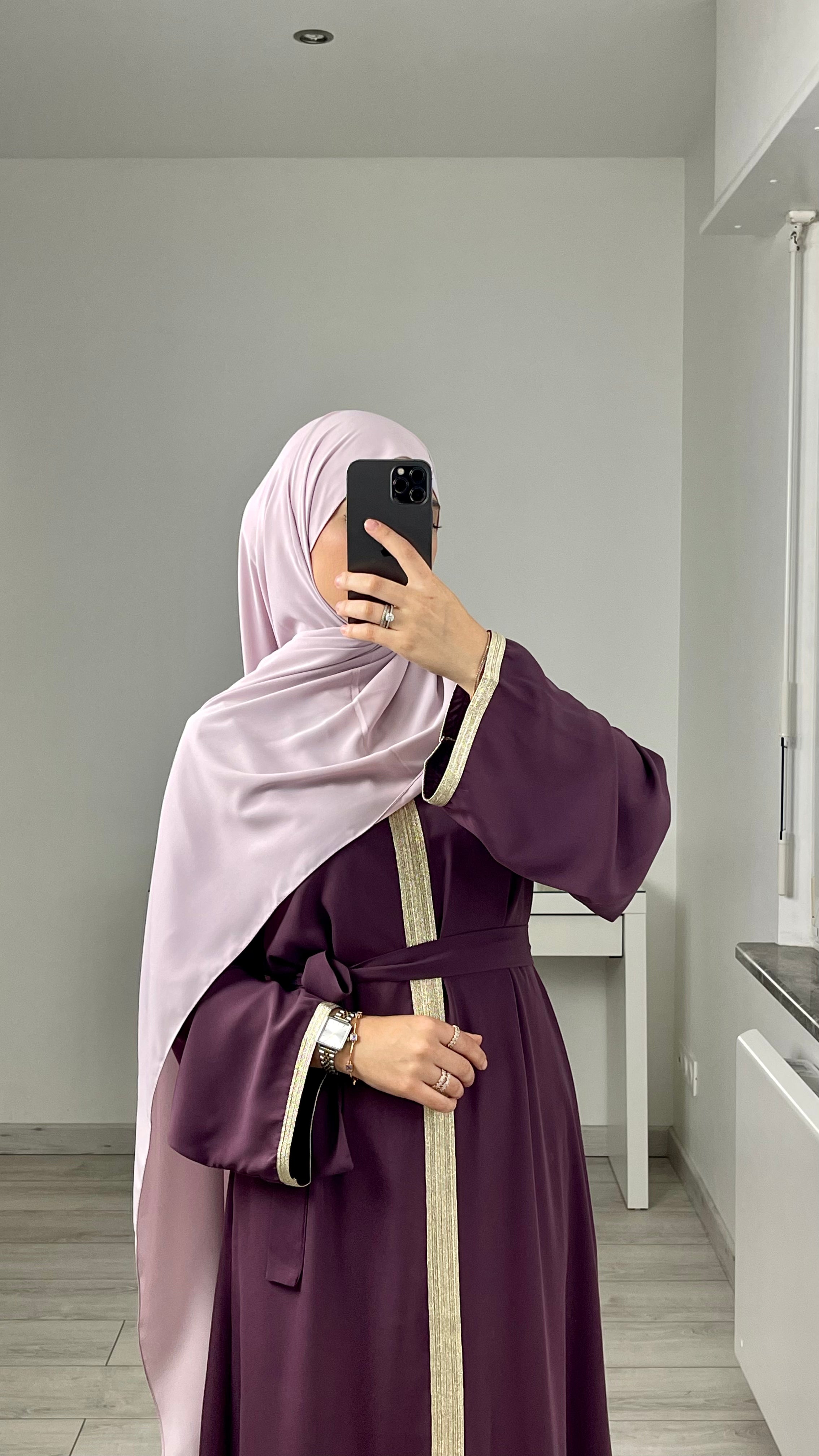 Gold Trim Abaya