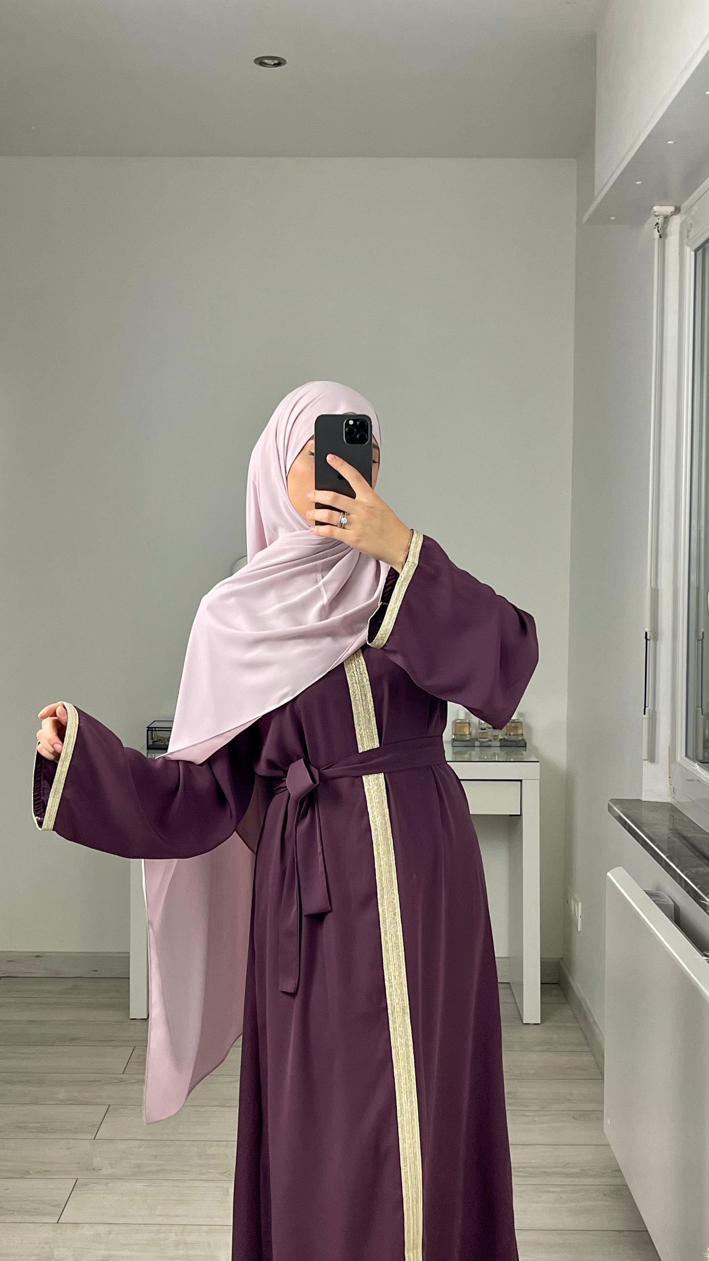 Gold Trim Abaya