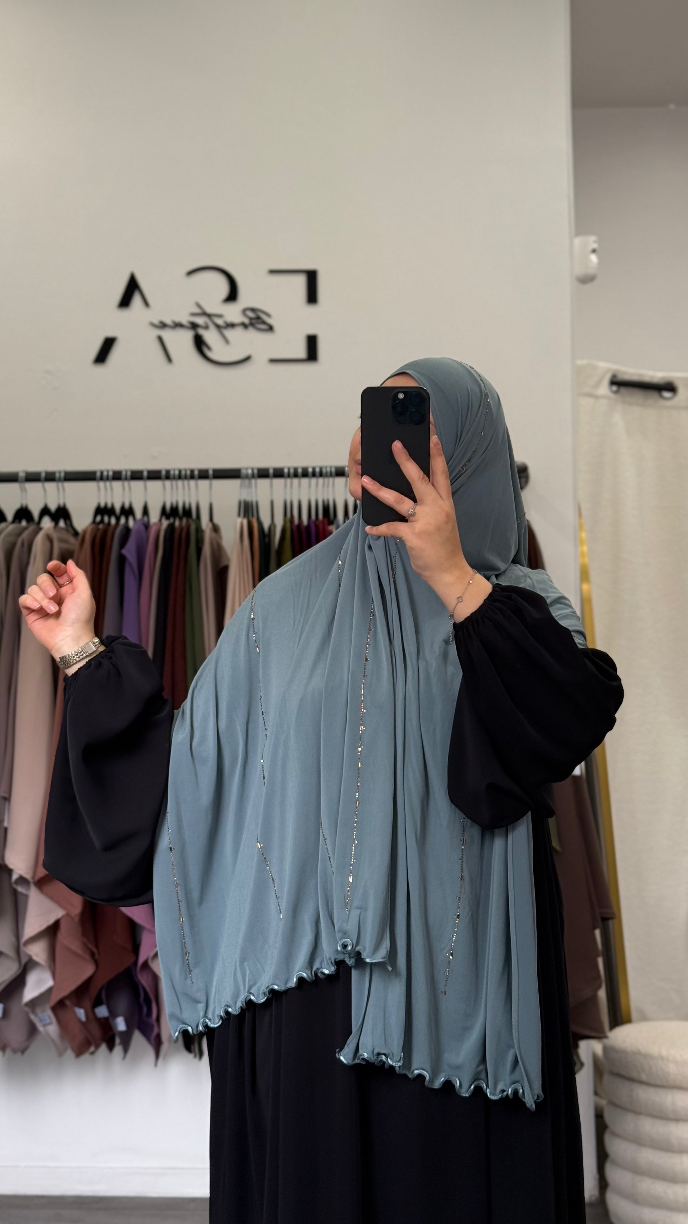 Premium Jersey Rhinestone Hijab