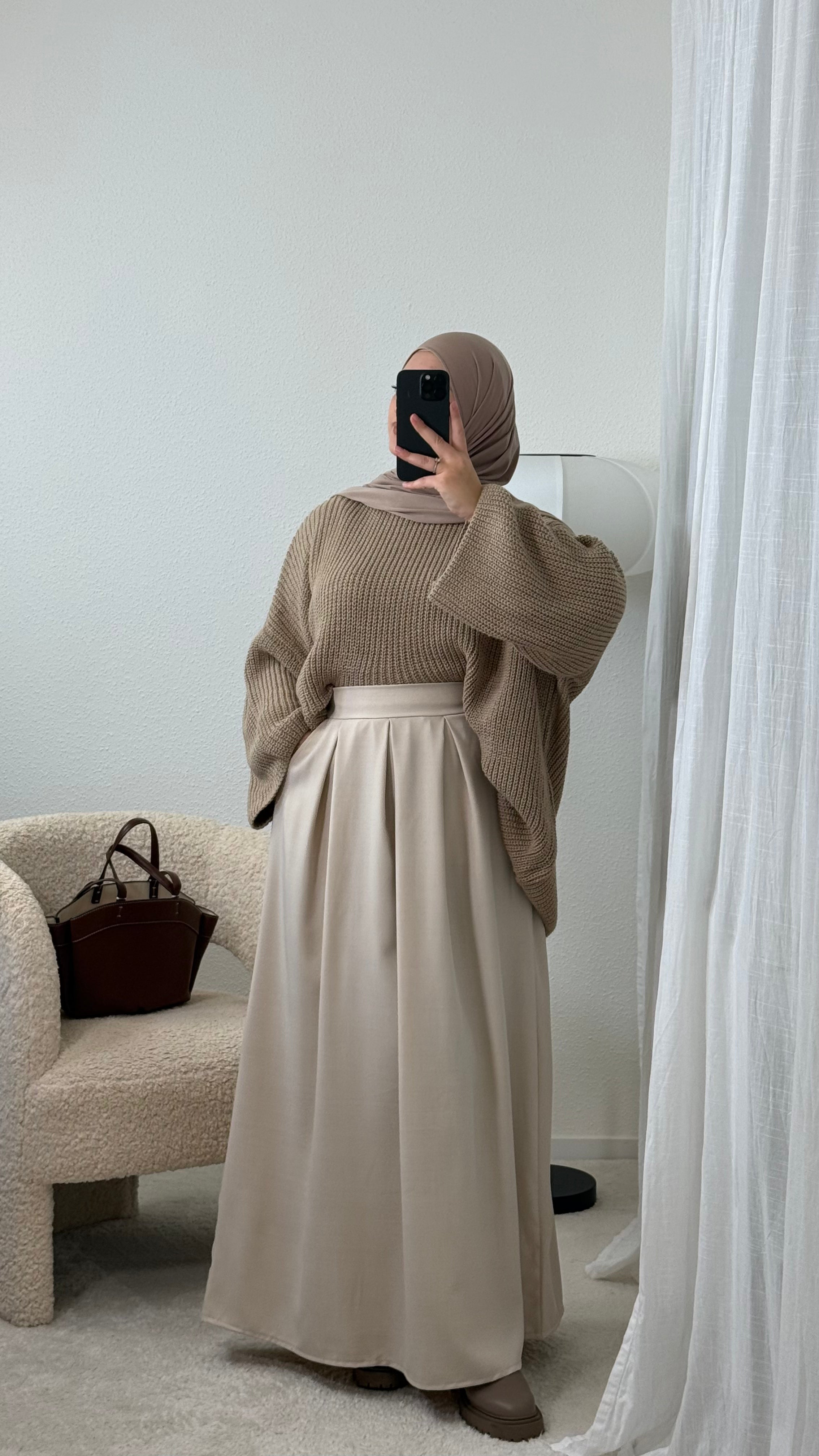 Opaque Trapeze Skirt