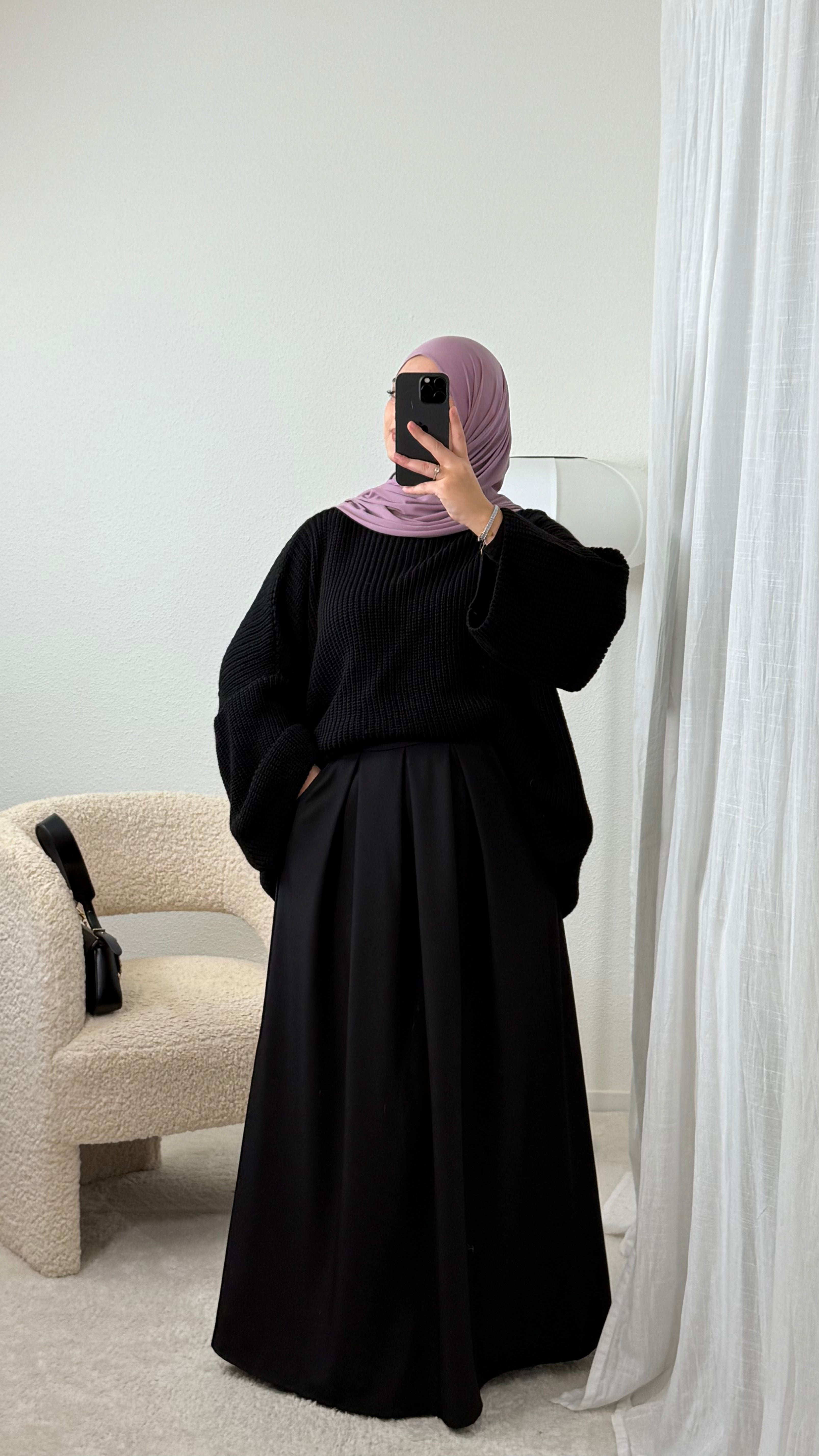 Opaque Trapeze Skirt