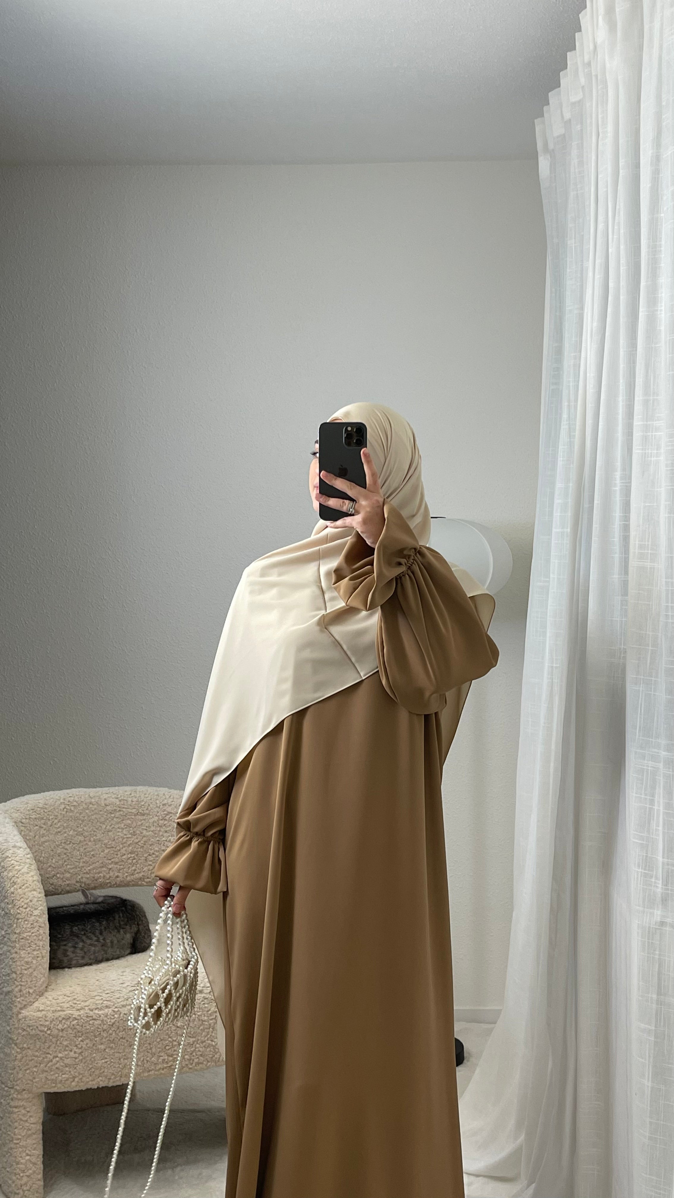 Flower Sleeve Abaya