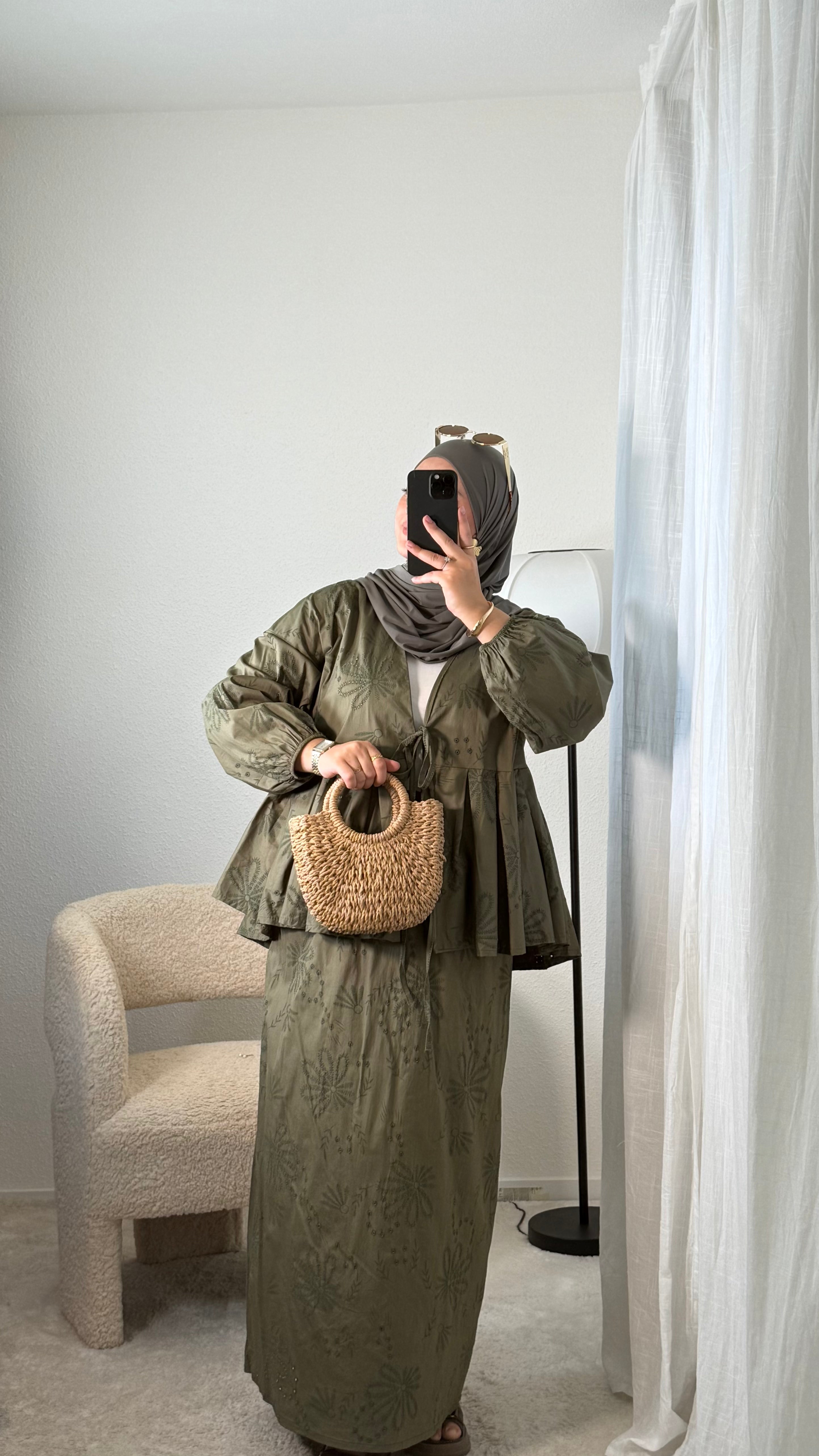 Embroidery Skirt Set