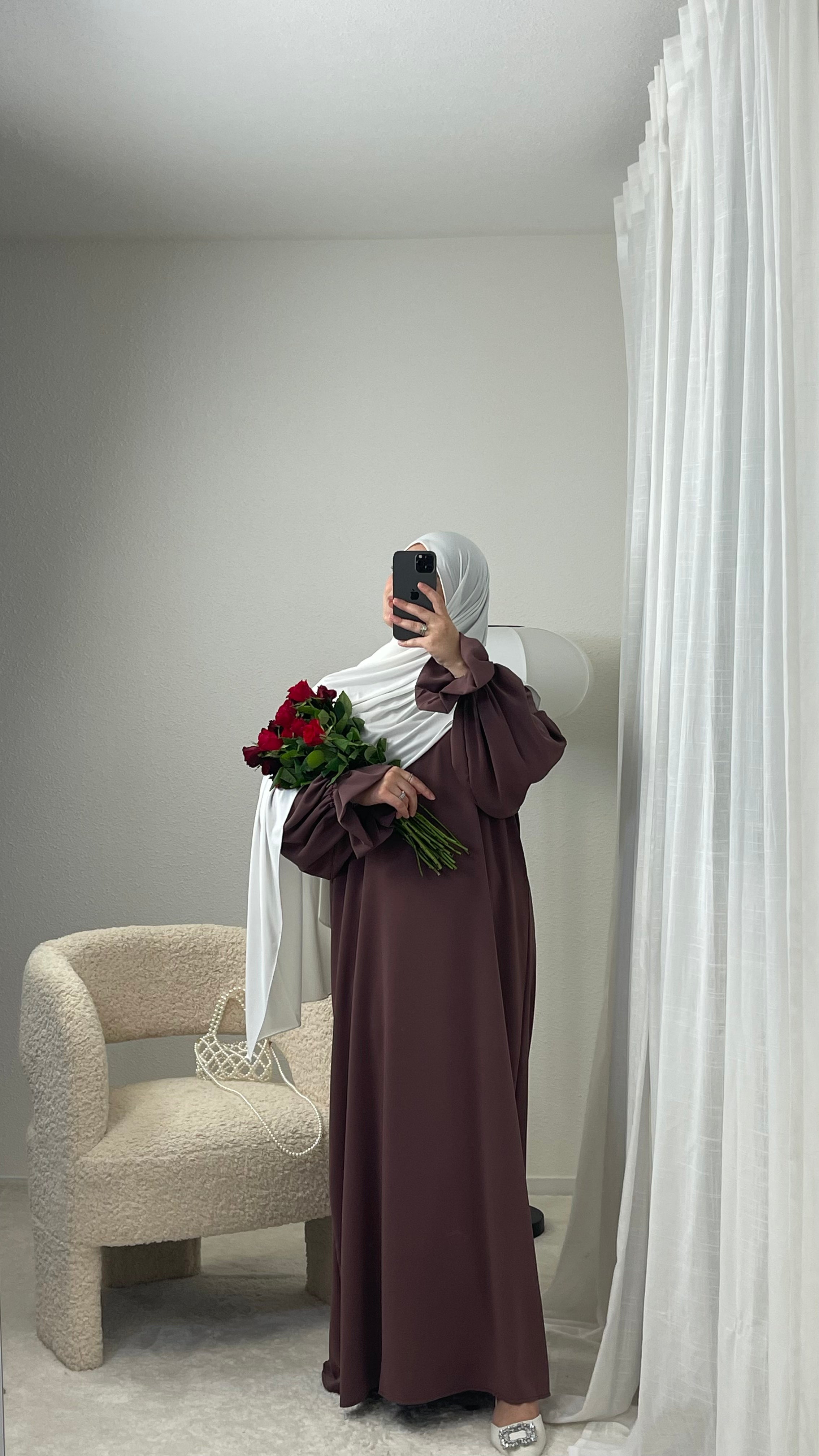 Flower Sleeve Abaya