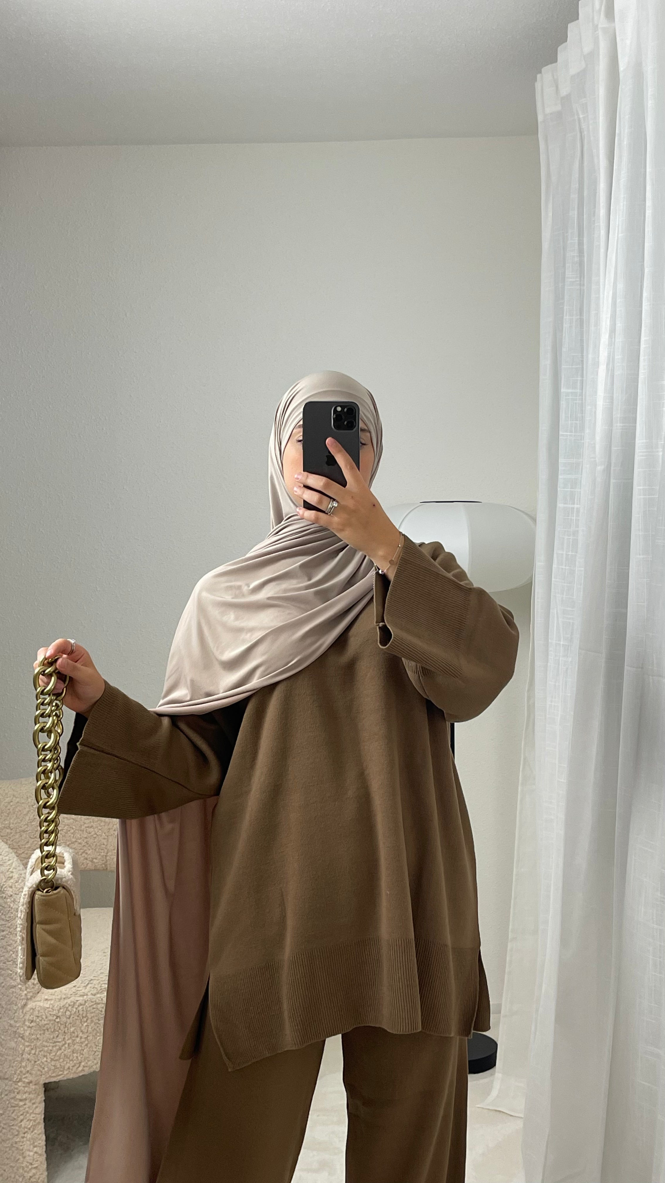 Knitted Flared Sleeve Set