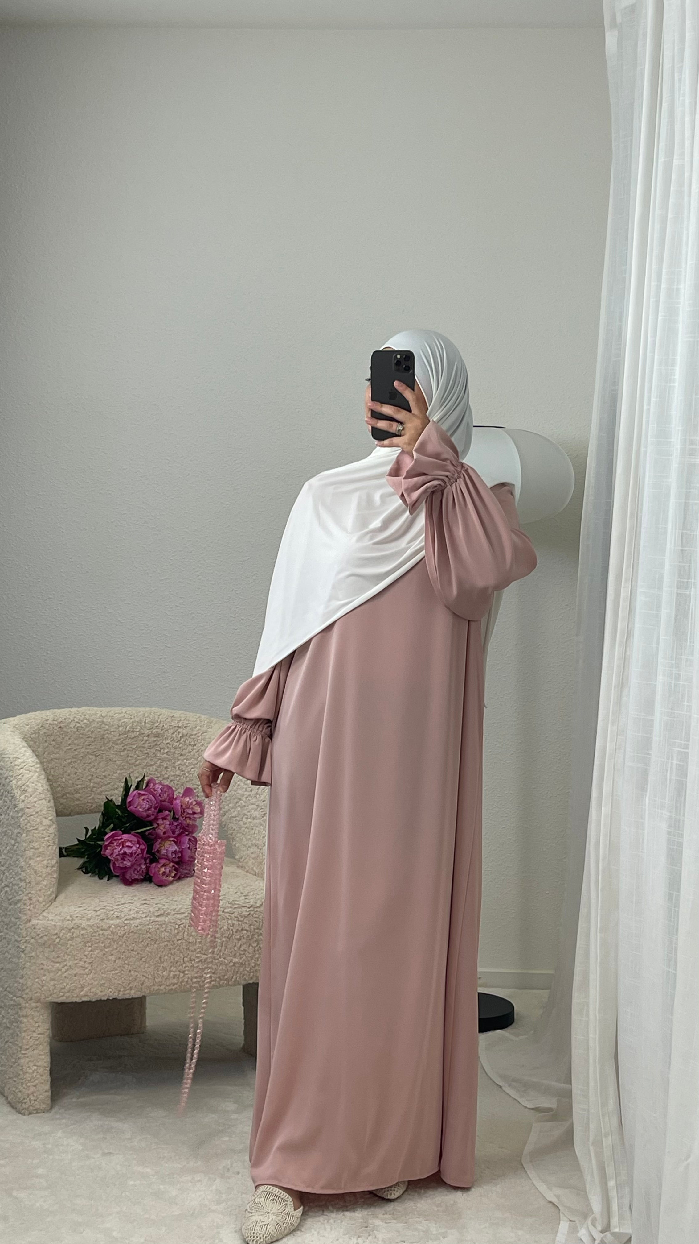 Flower Sleeve Abaya