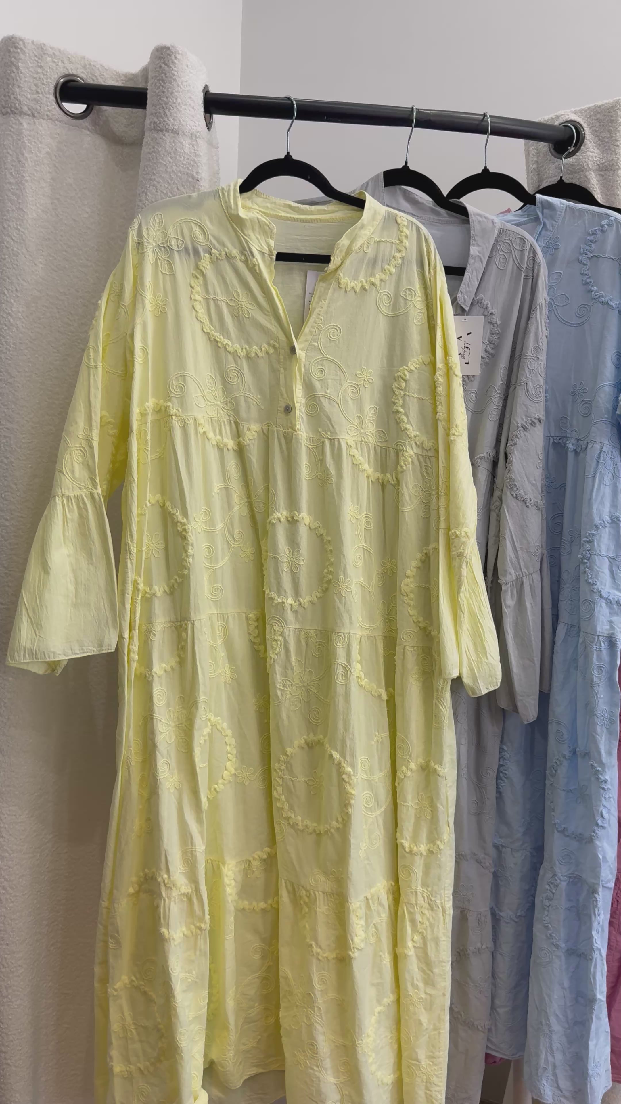 Robe relief à coton