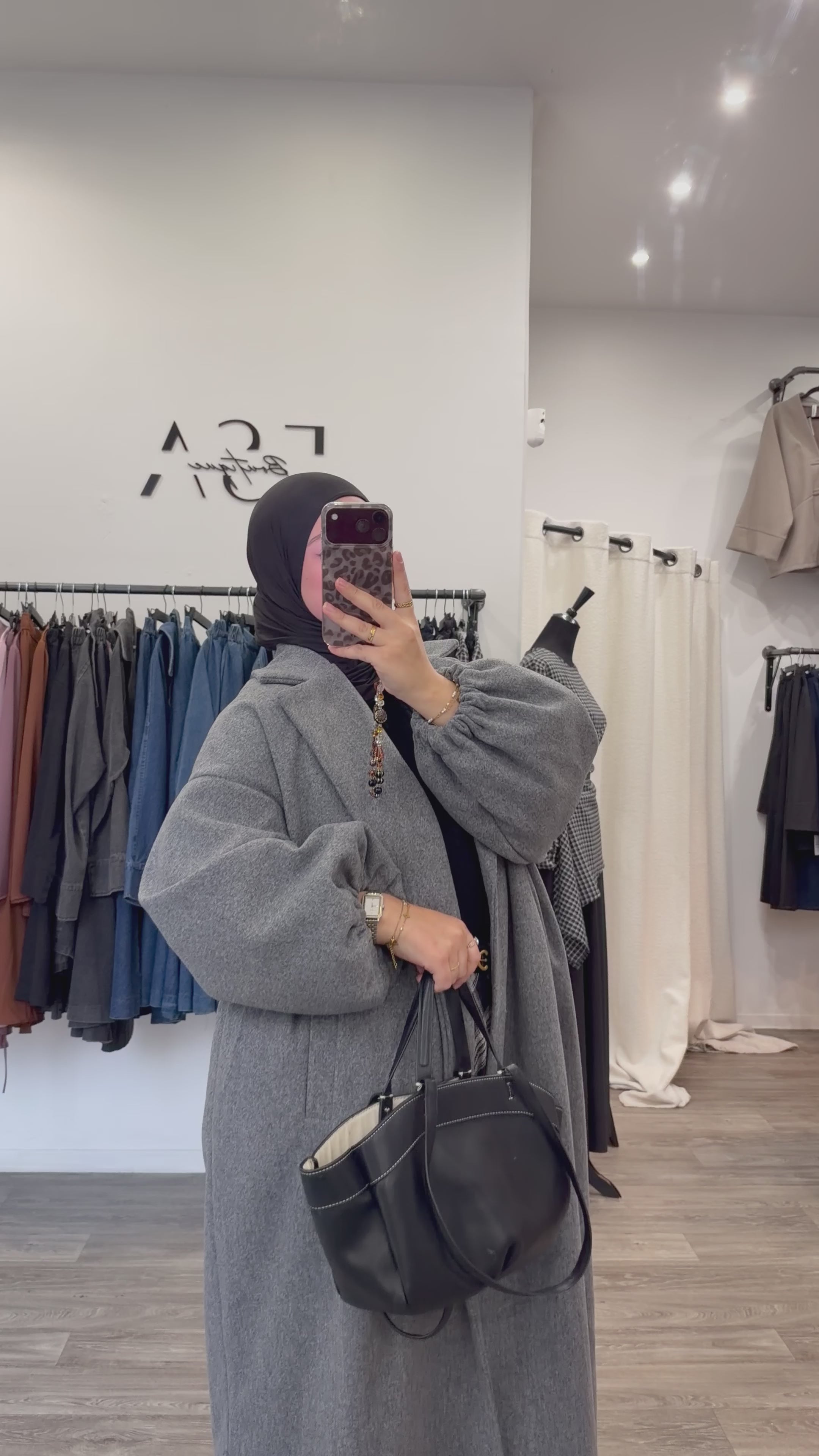 Manteau manche ballon
